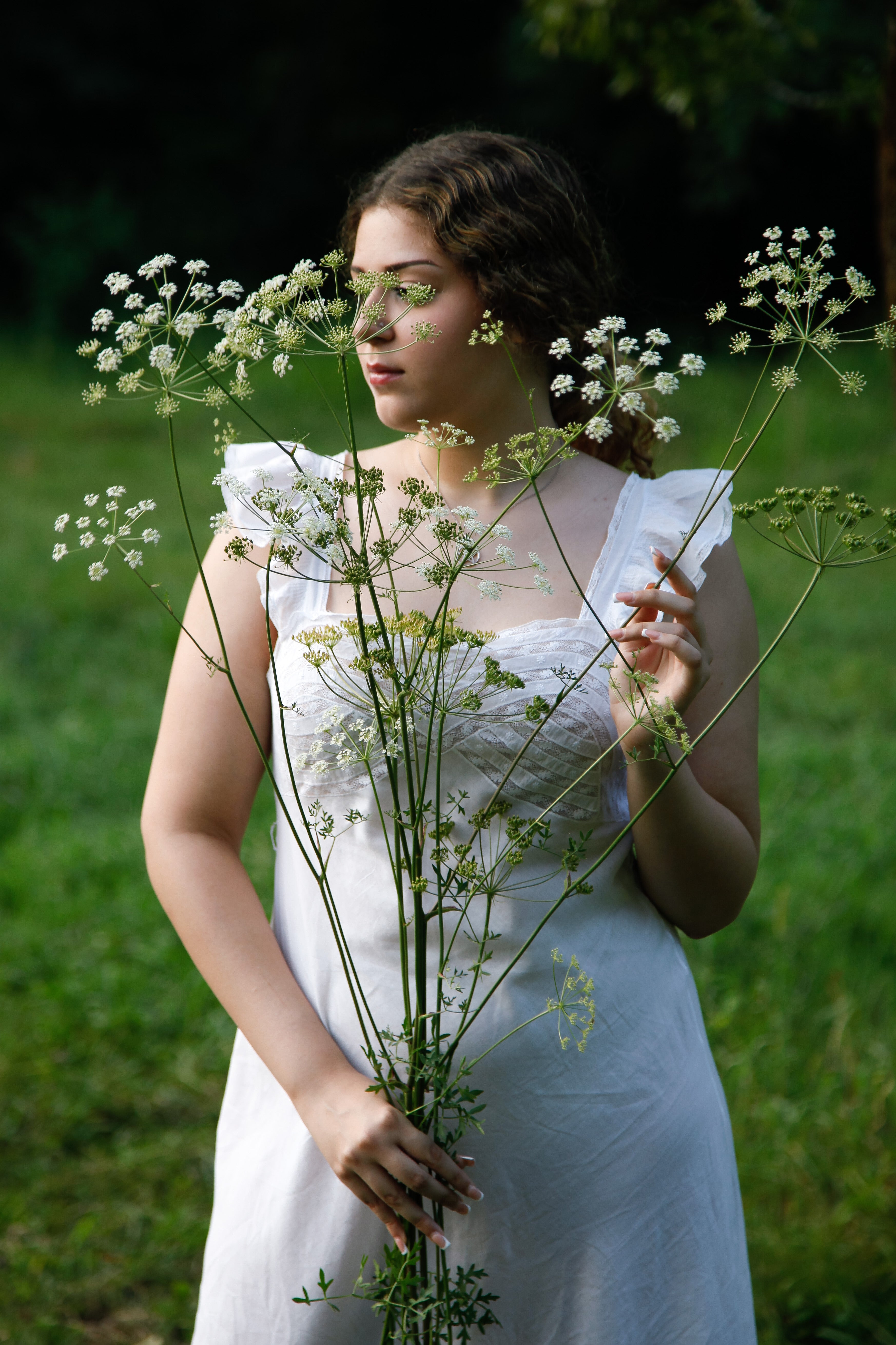 1930 White Cotton Nightgown
