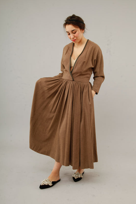 1950 Lightwool Day Dress