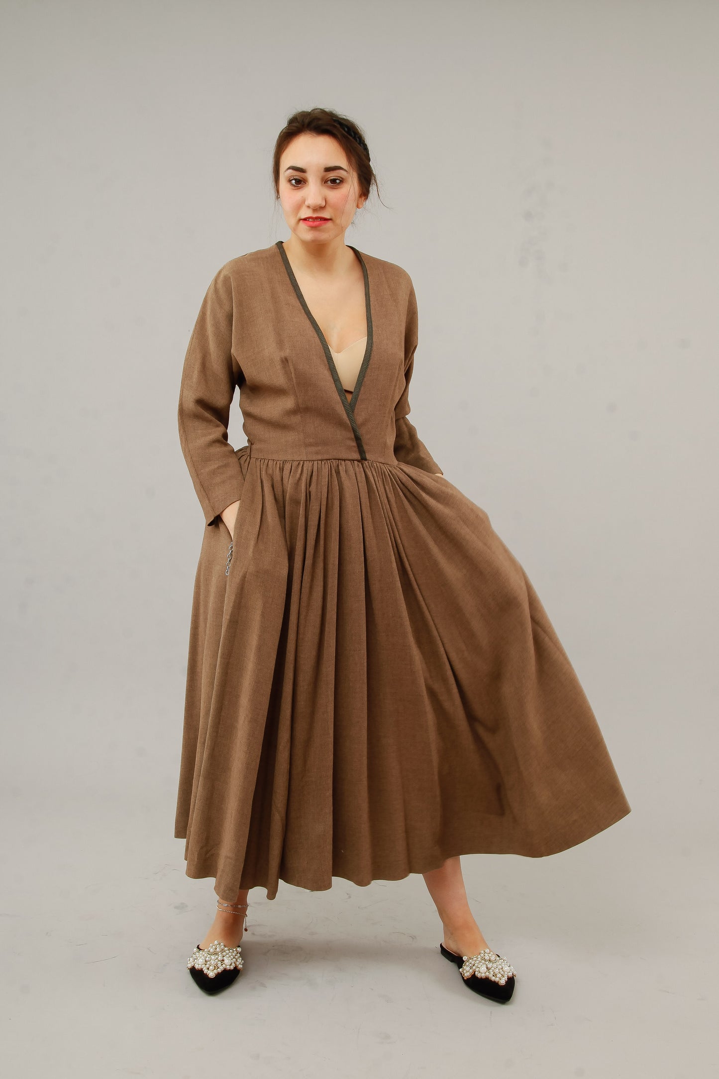 1950 Lightwool Day Dress