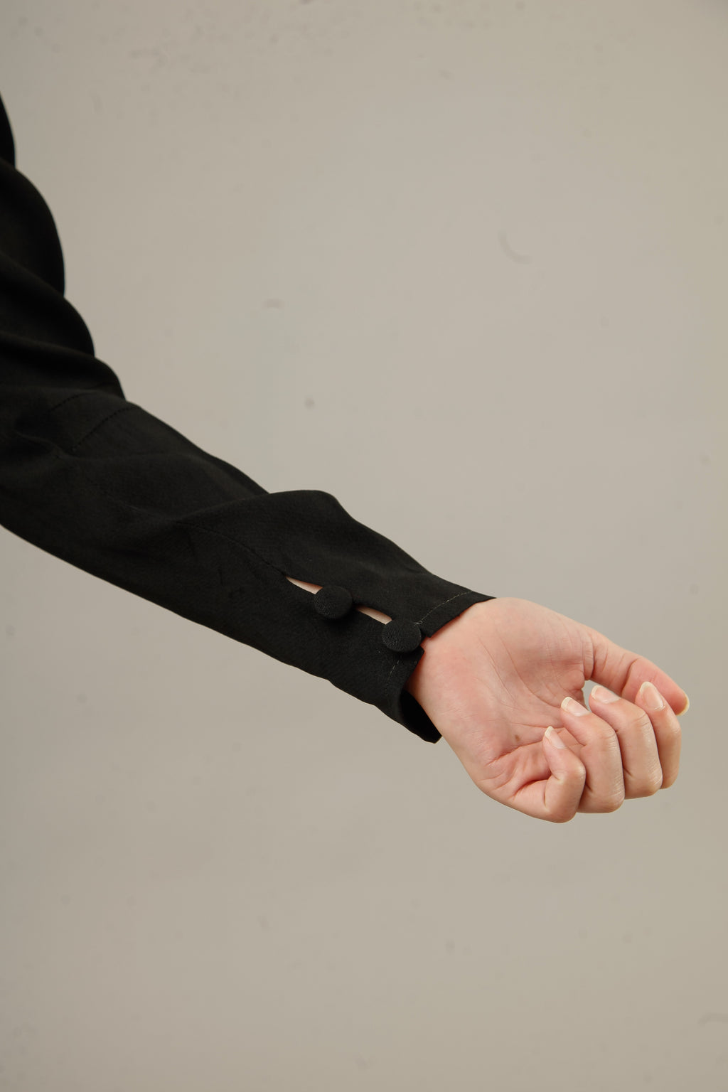1940 Black Dress with Pintuck Details