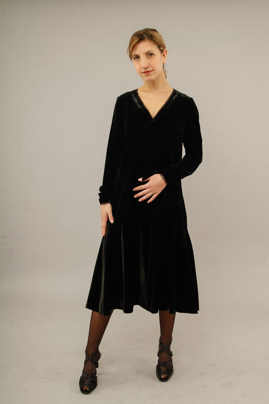 1920 Silk Velvet Dress
