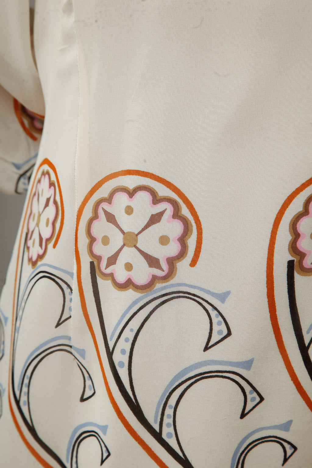 Vicedomini 60s Silk Chiffon Mini Dress