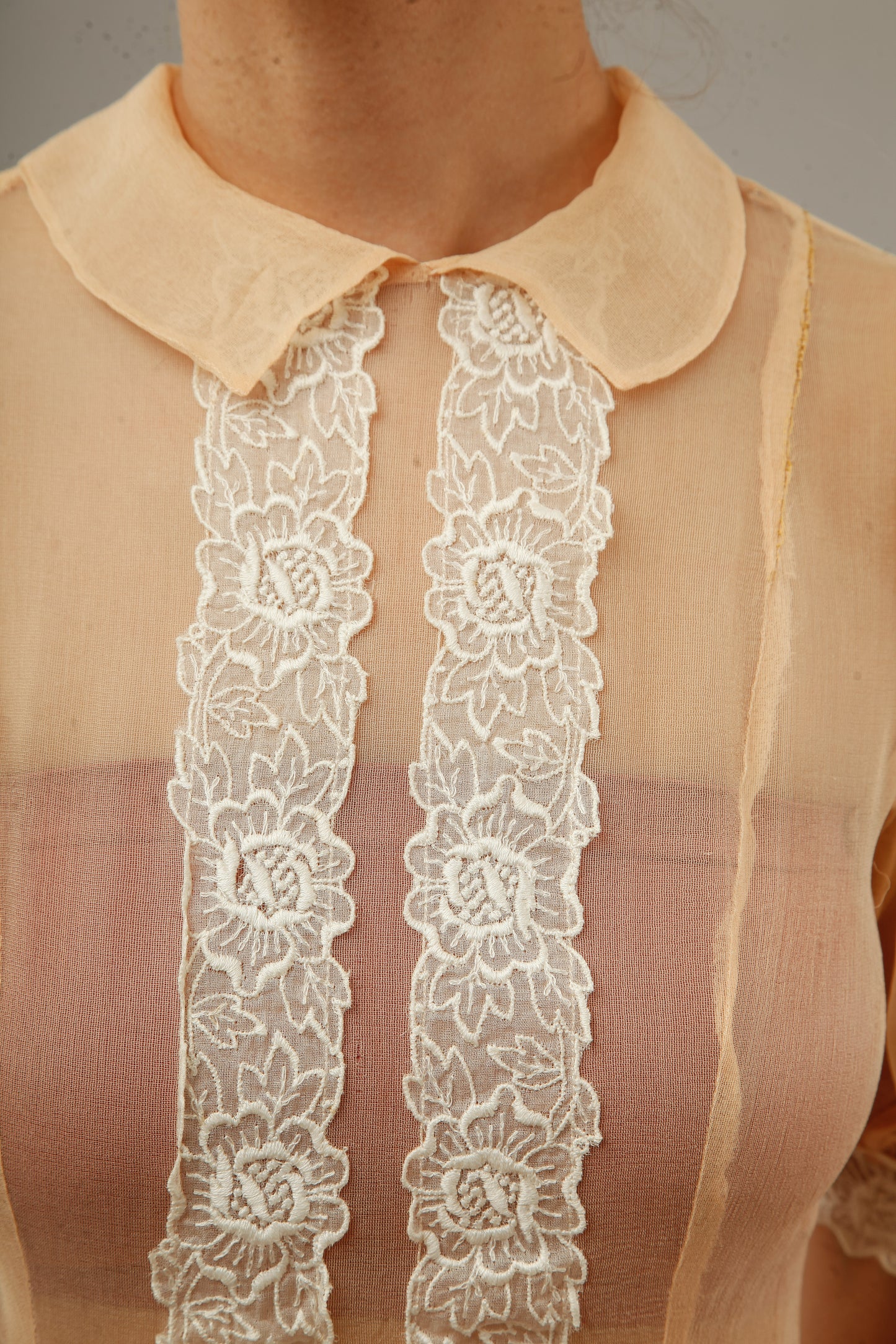 1930 Silk Gauze Afternoon Long Dress