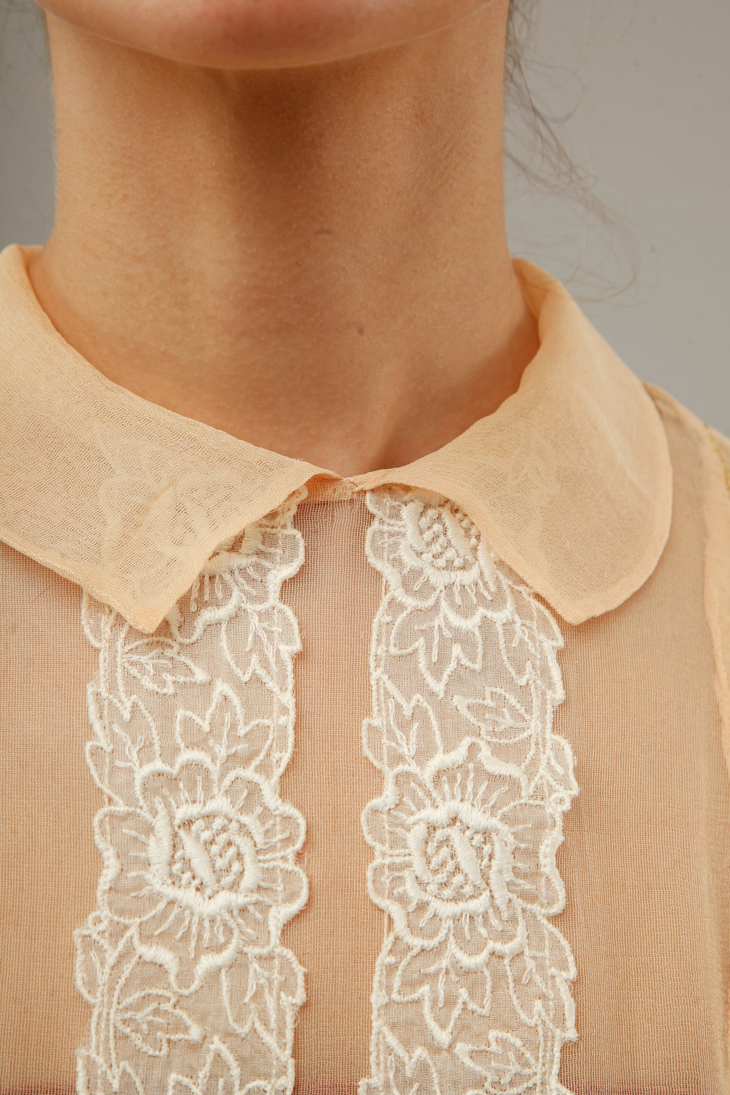 1930 Silk Gauze Afternoon Long Dress