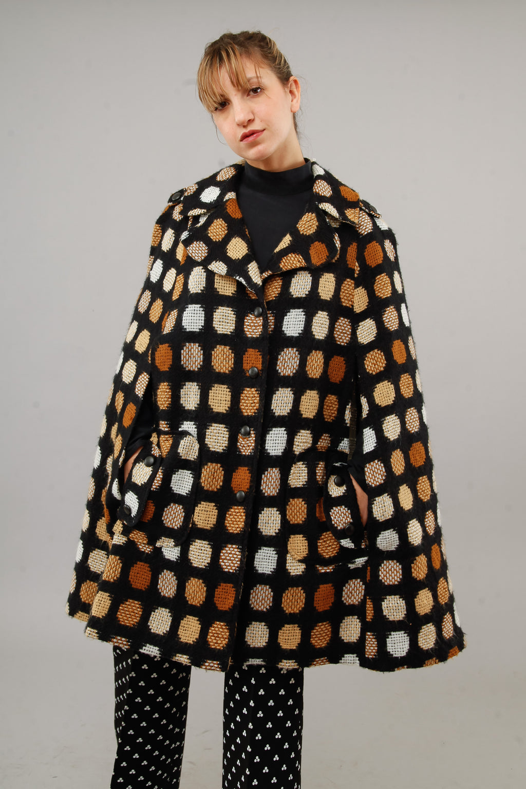 1960 Dotted Brown Cape