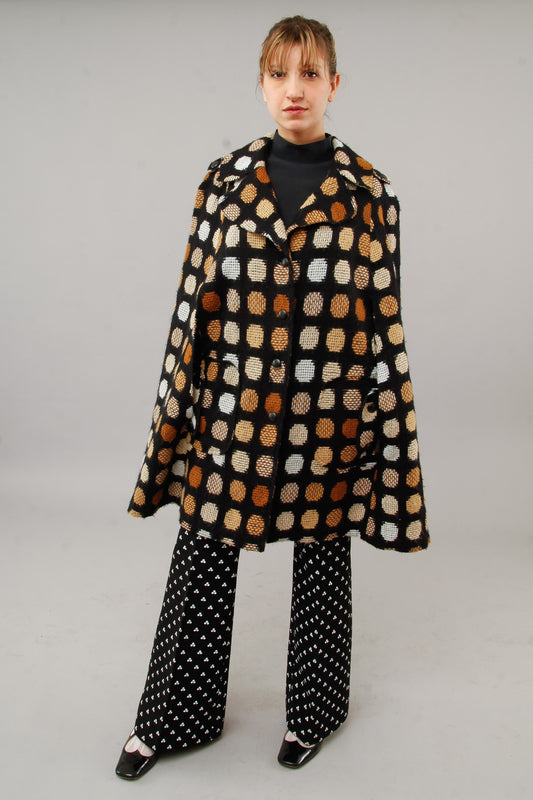 1960 Dotted Brown Cape