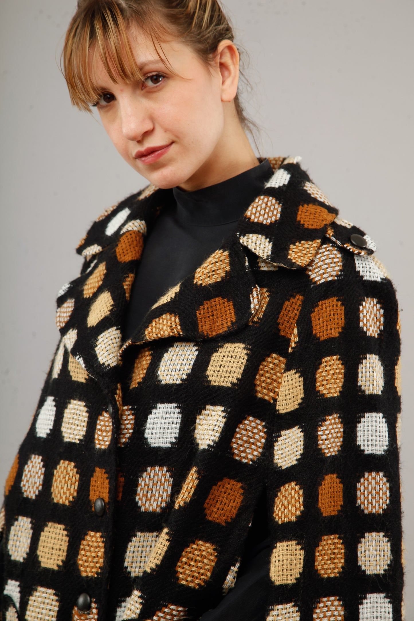 1960 Dotted Brown Cape