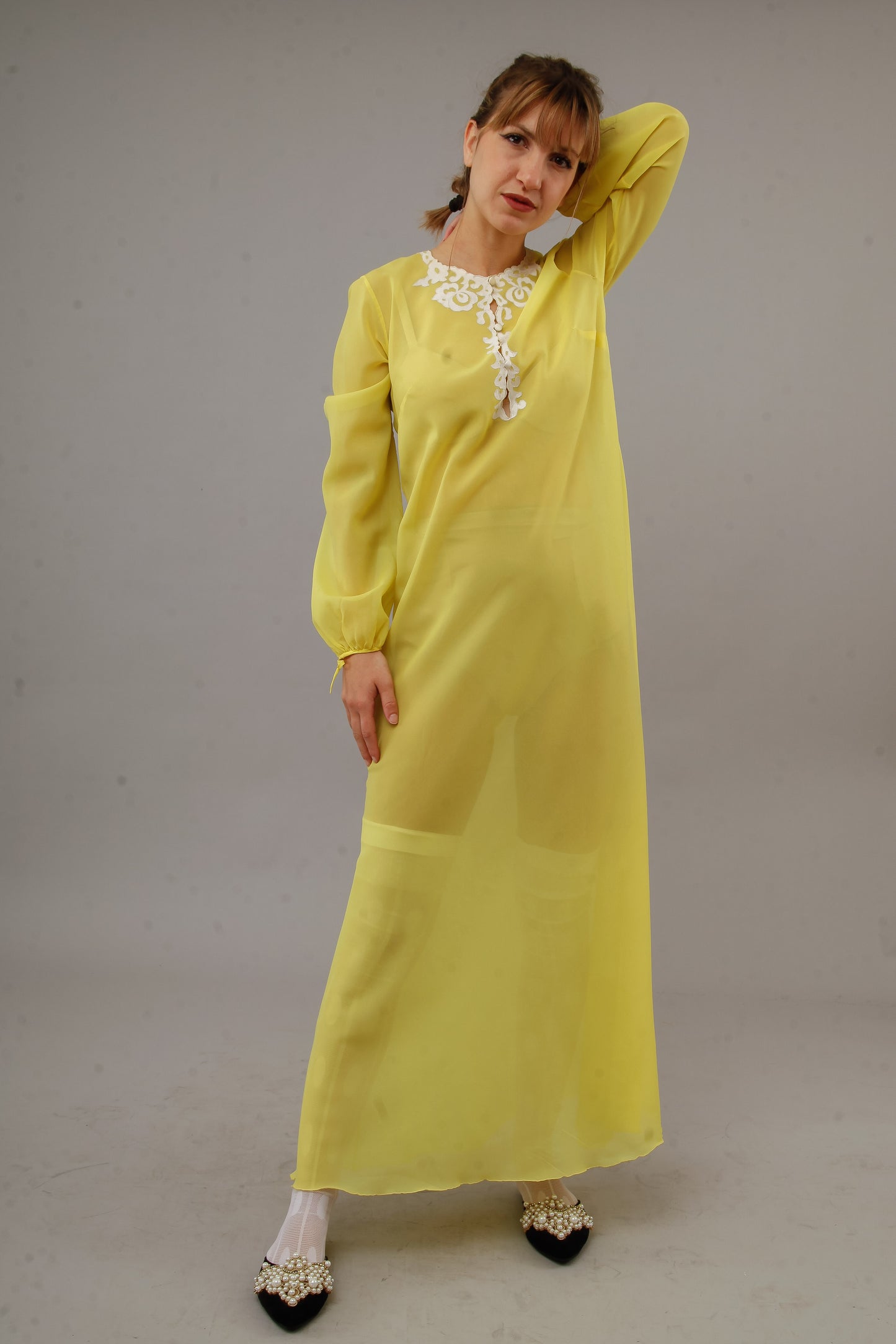 1960 yellow caftan