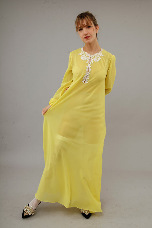 1960 yellow caftan
