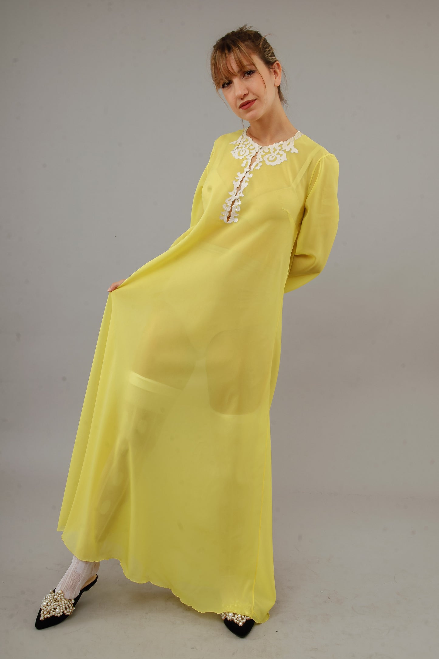 1960 yellow caftan