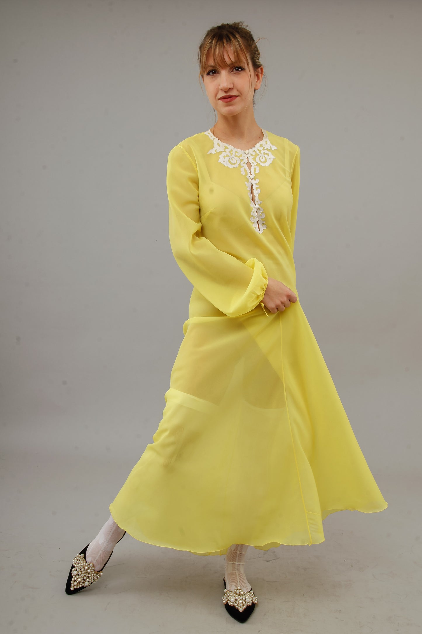 1960 yellow caftan