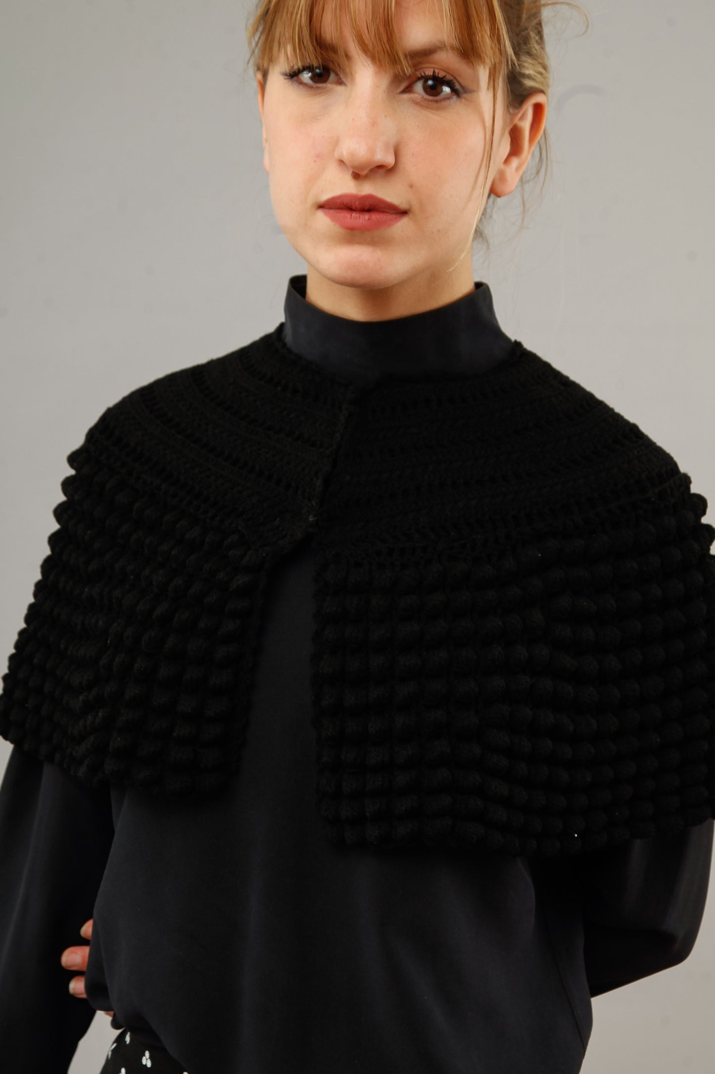 1890 Wool Knitted Capelet