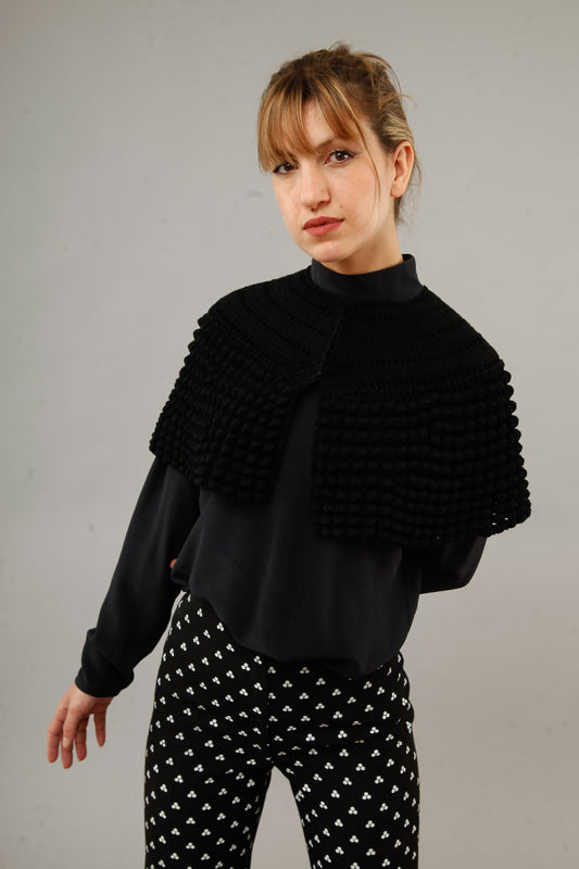 1890 Wool Knitted Capelet
