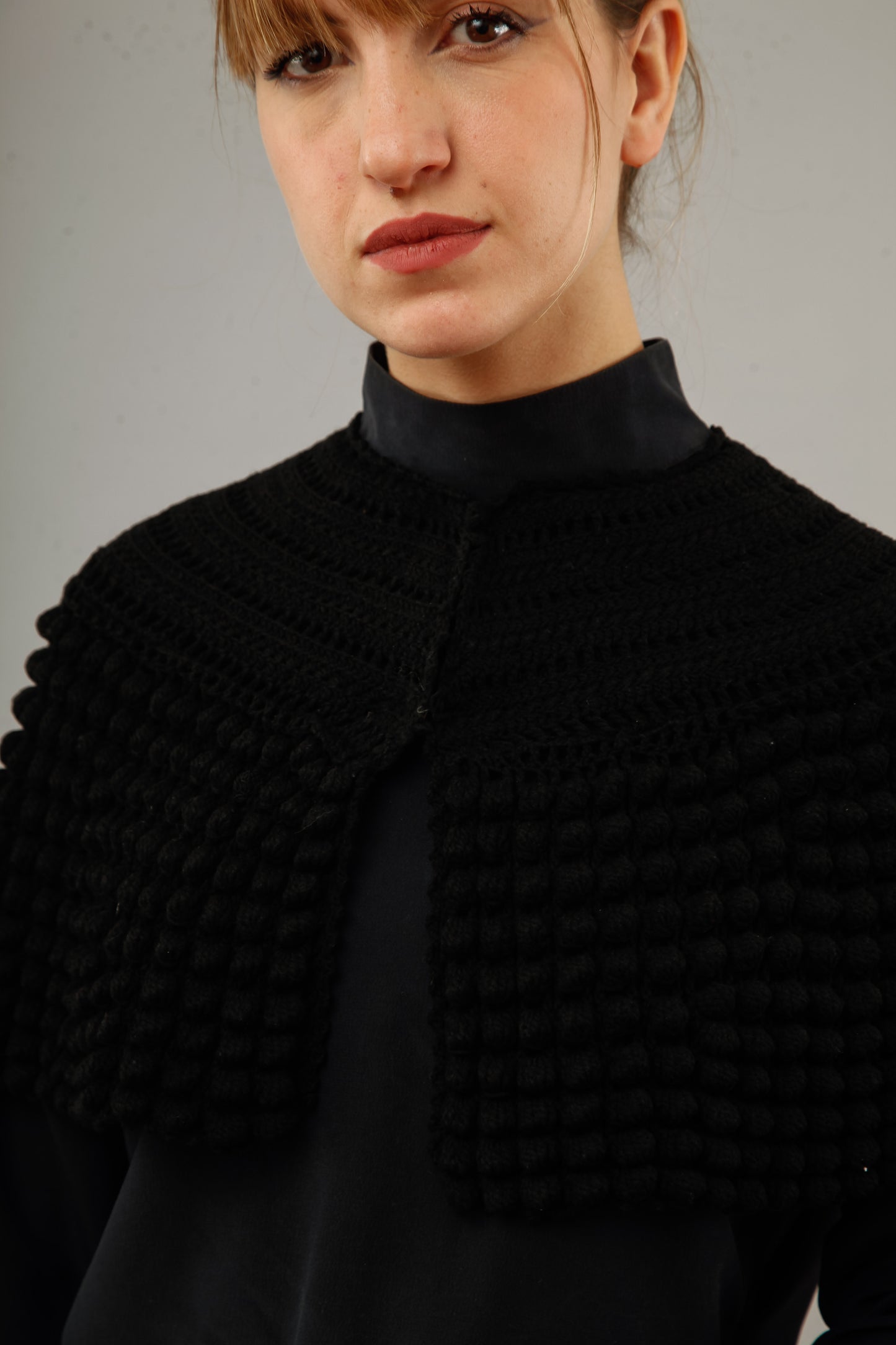 1890 Wool Knitted Capelet