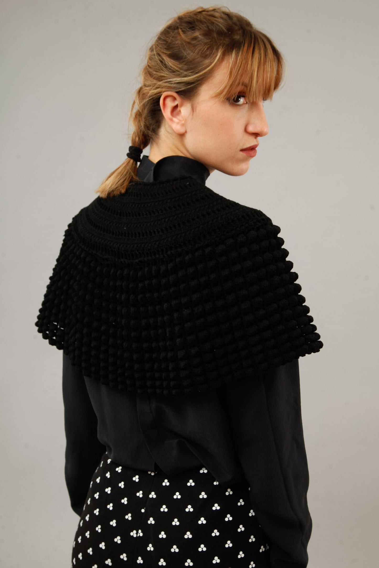 1890 Wool Knitted Capelet