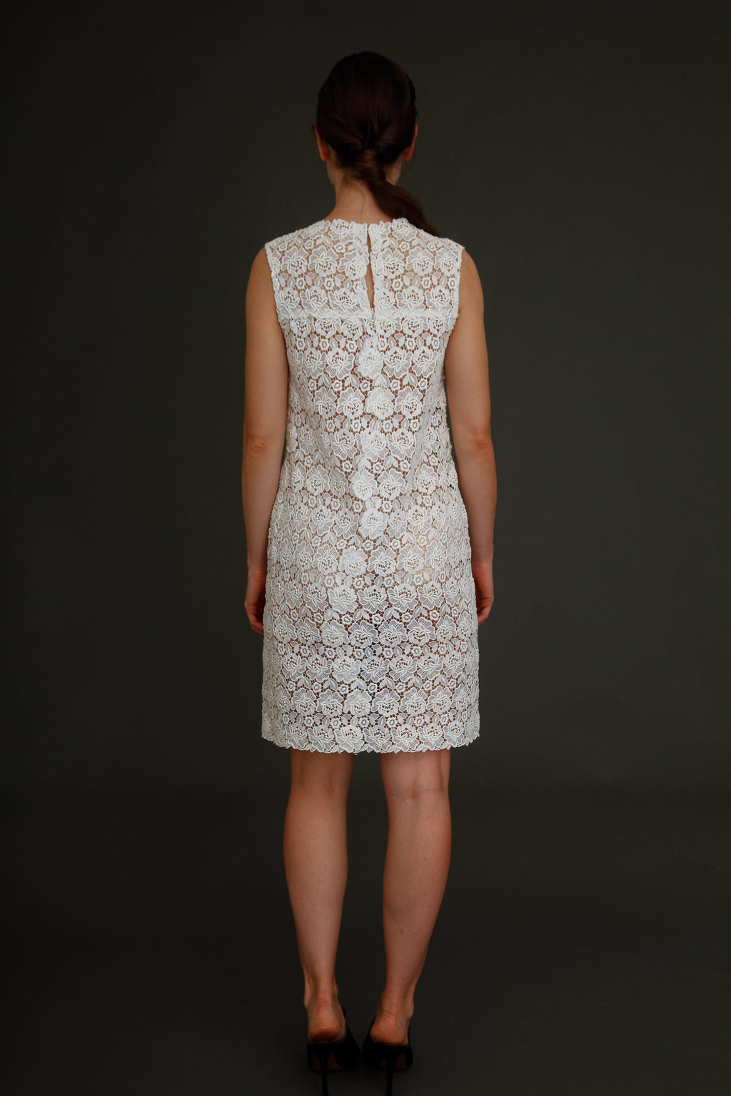 1960 White Lace Mini Dress