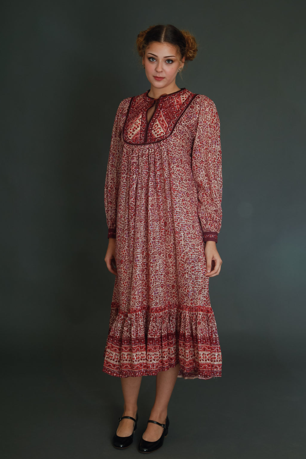 Late 70s Indian Gauze Dress
