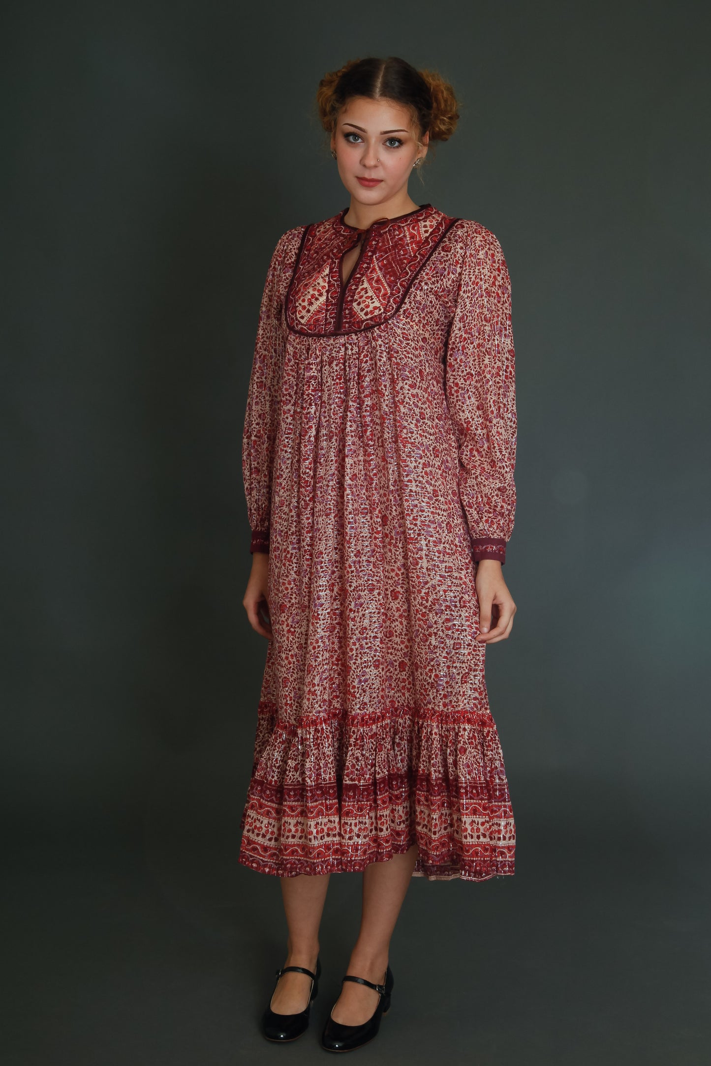 Late 70s Indian Gauze Dress