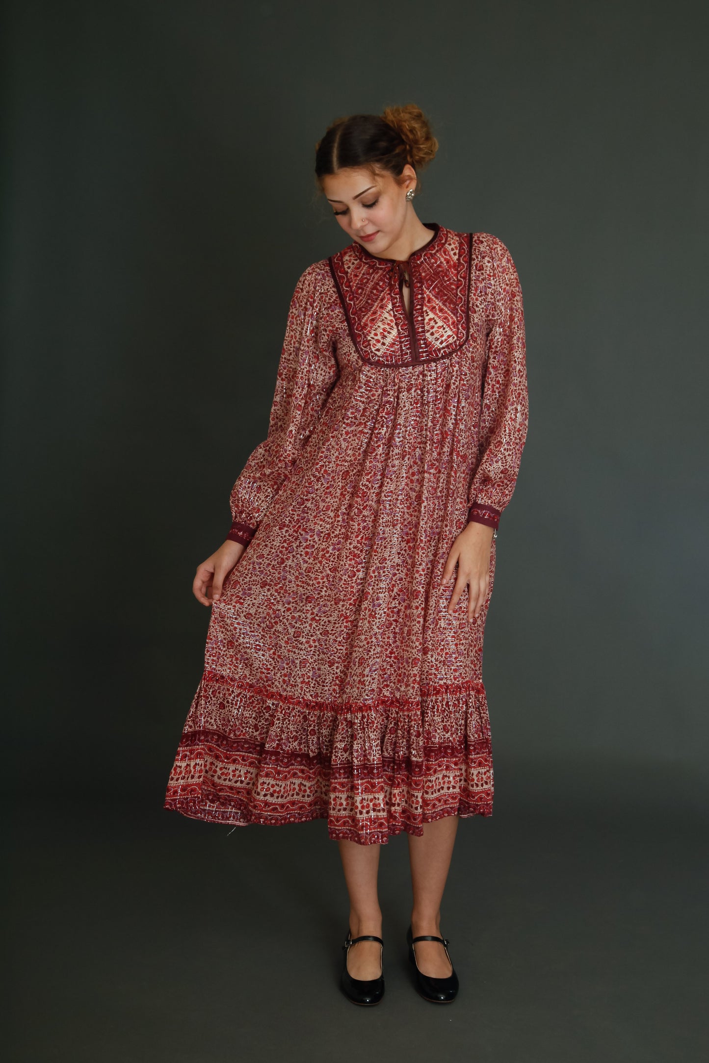 Late 70s Indian Gauze Dress