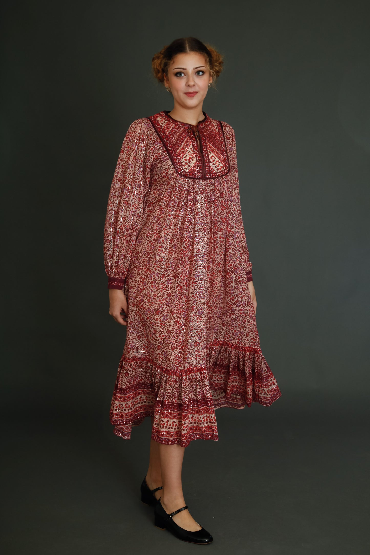 Late 70s Indian Gauze Dress
