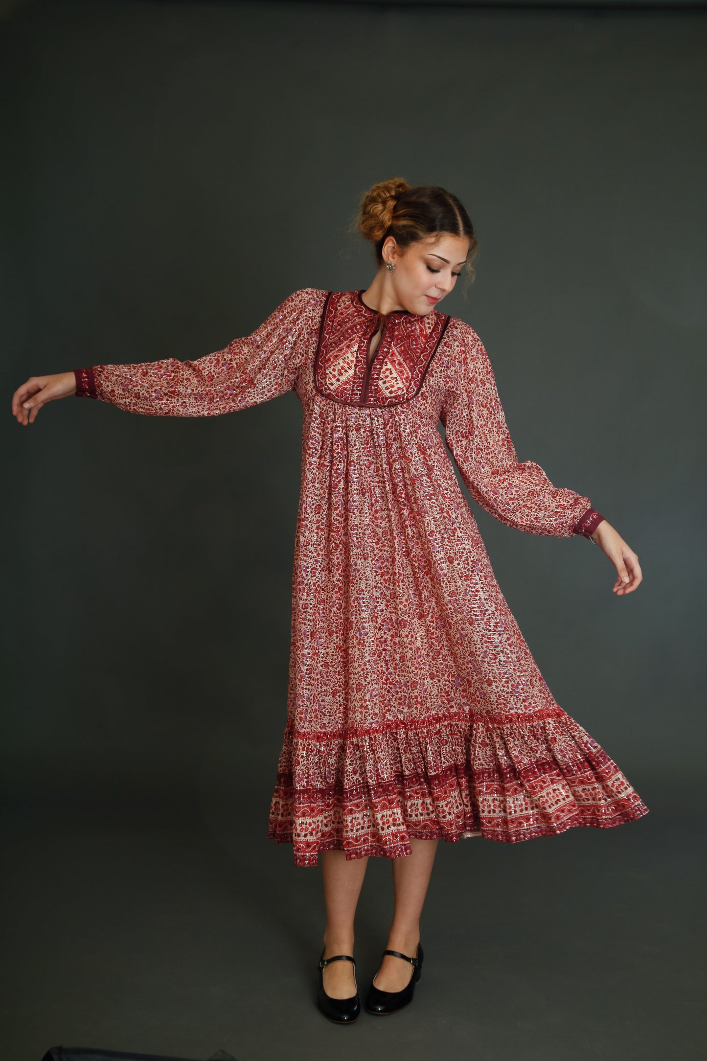 Late 70s Indian Gauze Dress
