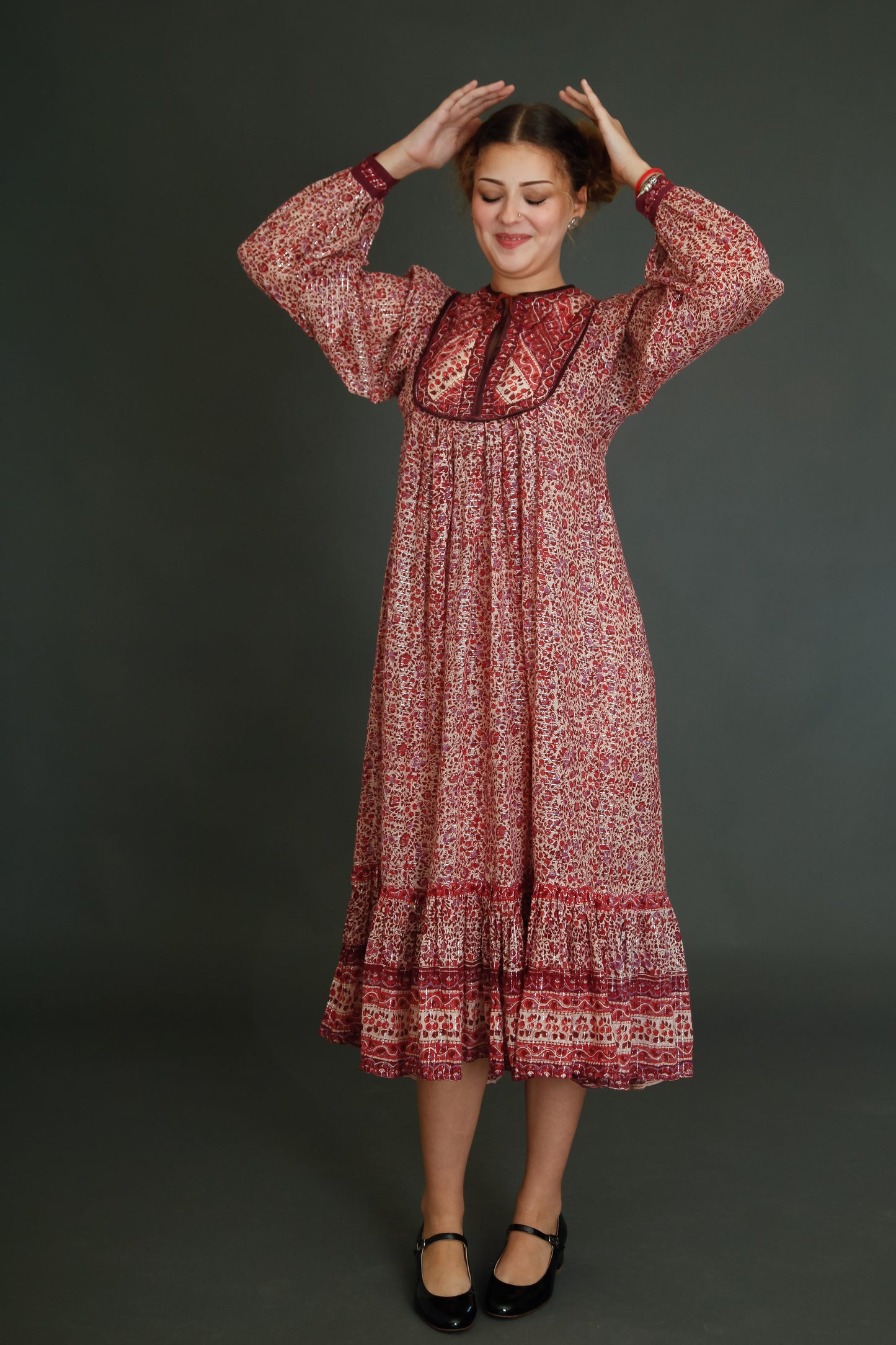 Late 70s Indian Gauze Dress