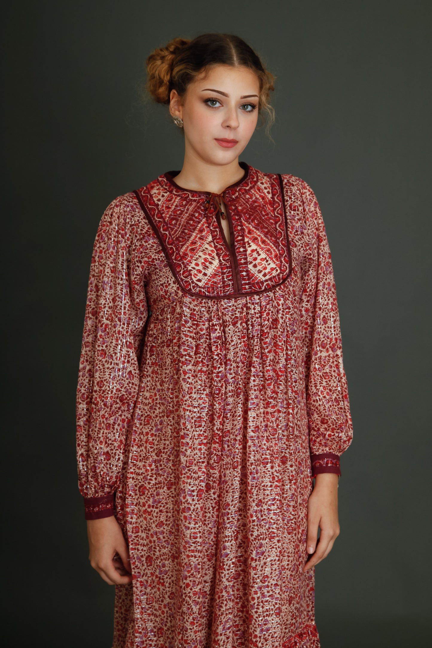 Late 70s Indian Gauze Dress