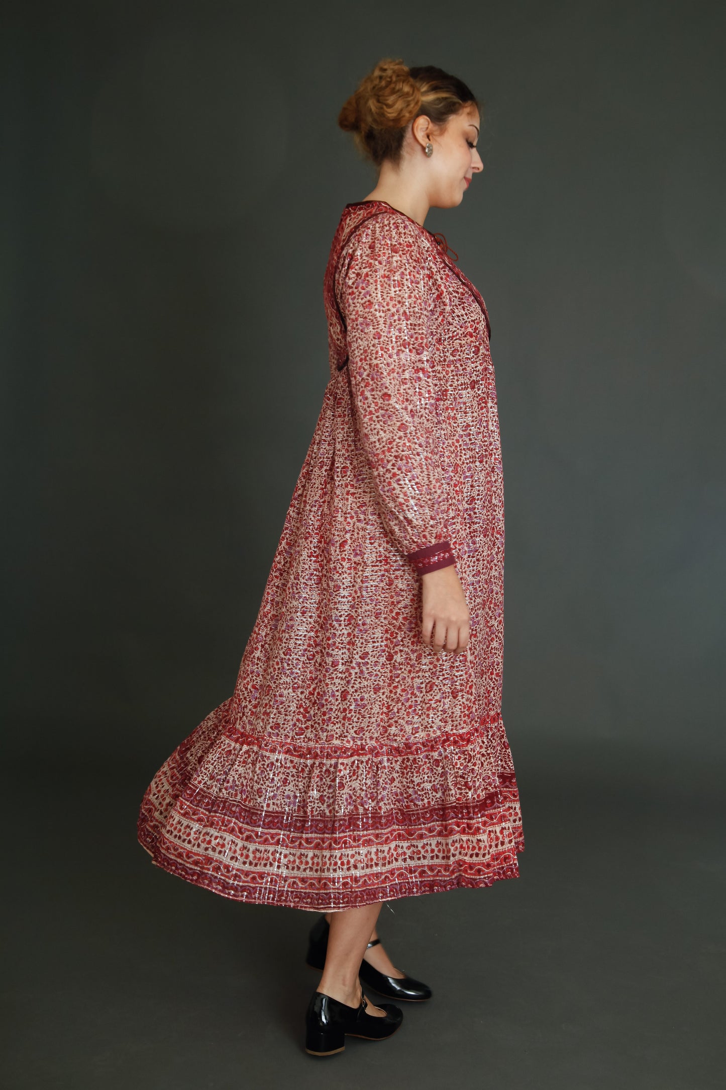 Late 70s Indian Gauze Dress
