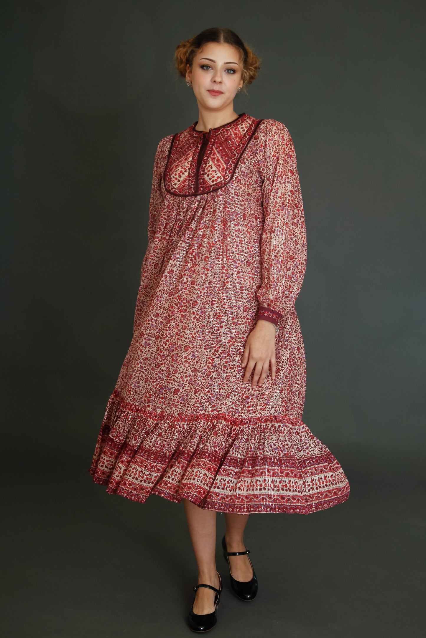 Late 70s Indian Gauze Dress