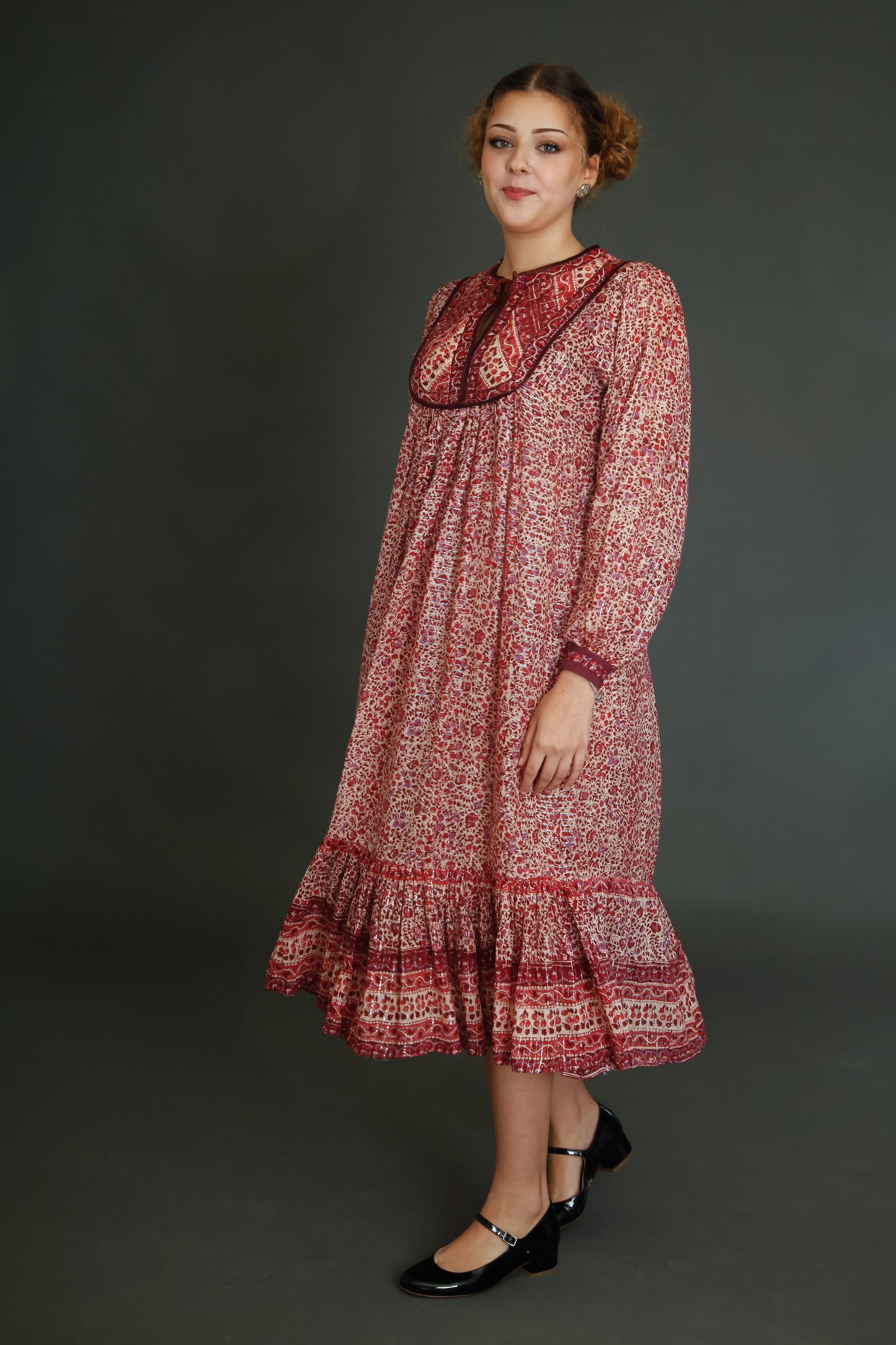 Late 70s Indian Gauze Dress
