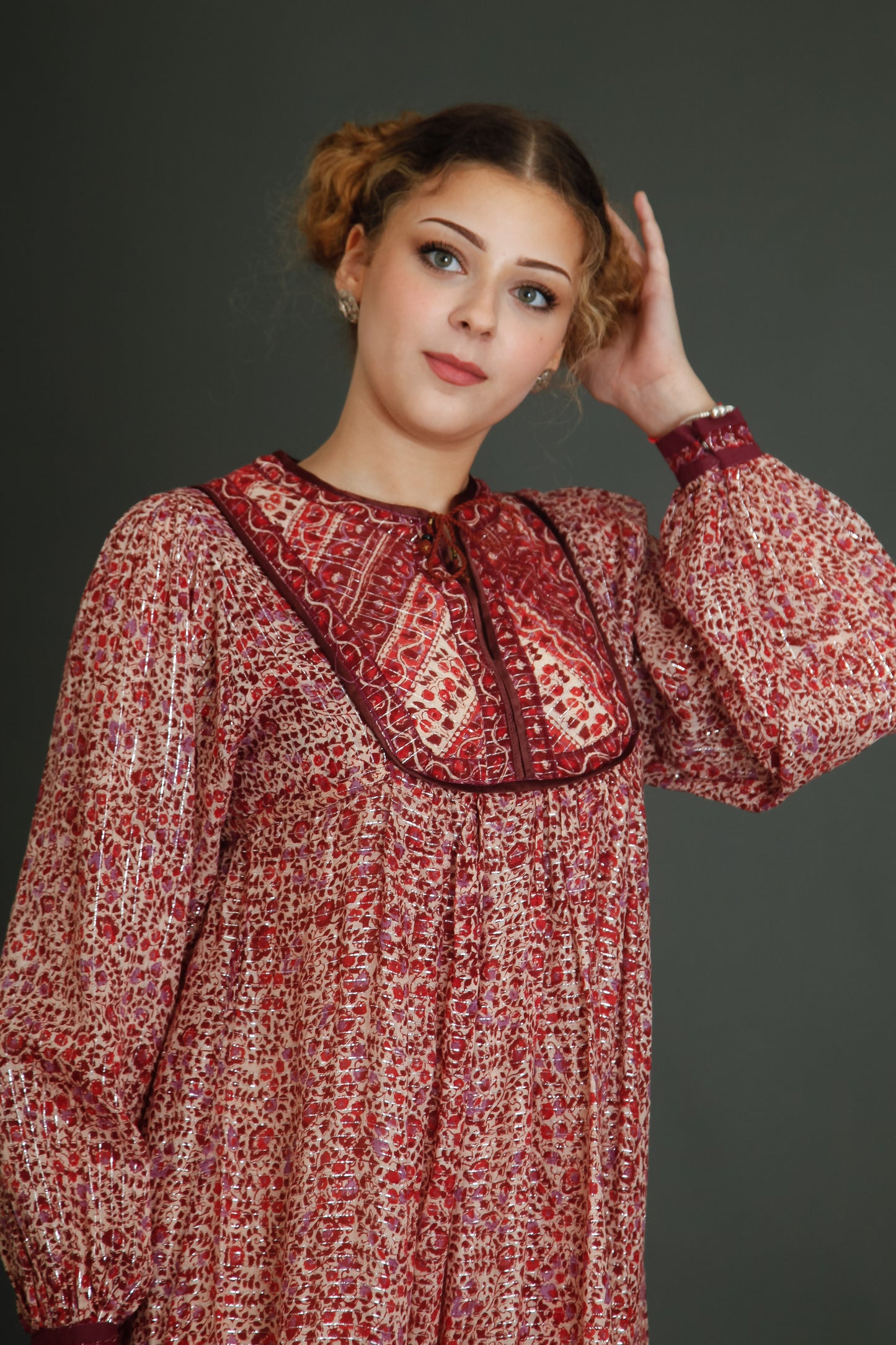 Late 70s Indian Gauze Dress