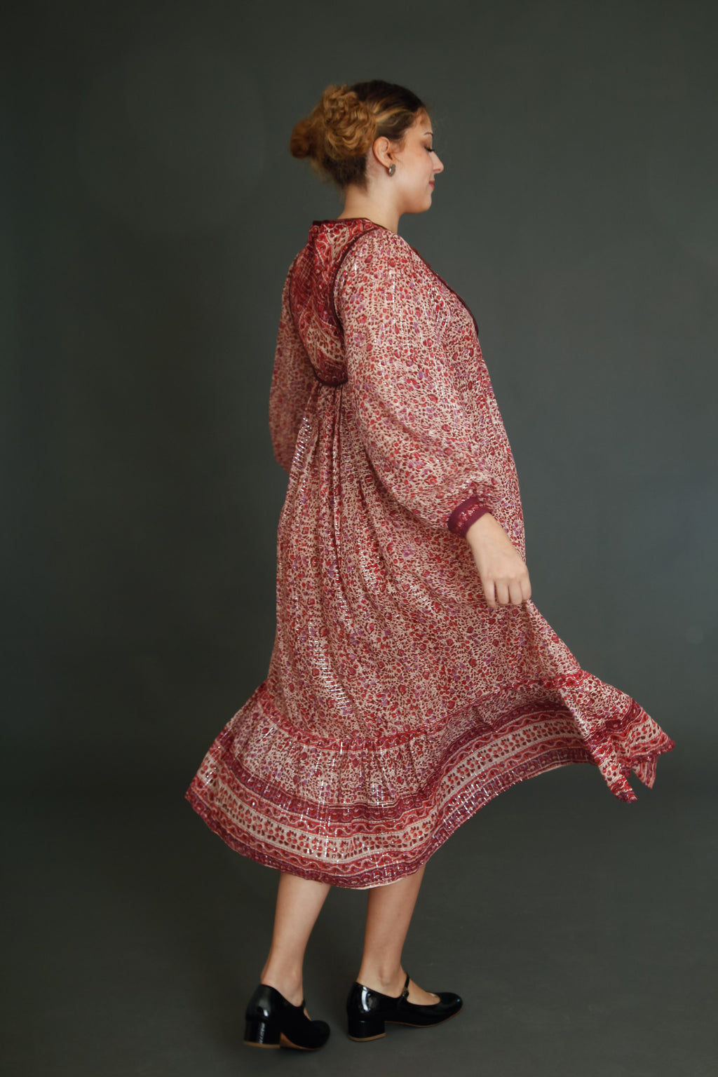 Late 70s Indian Gauze Dress