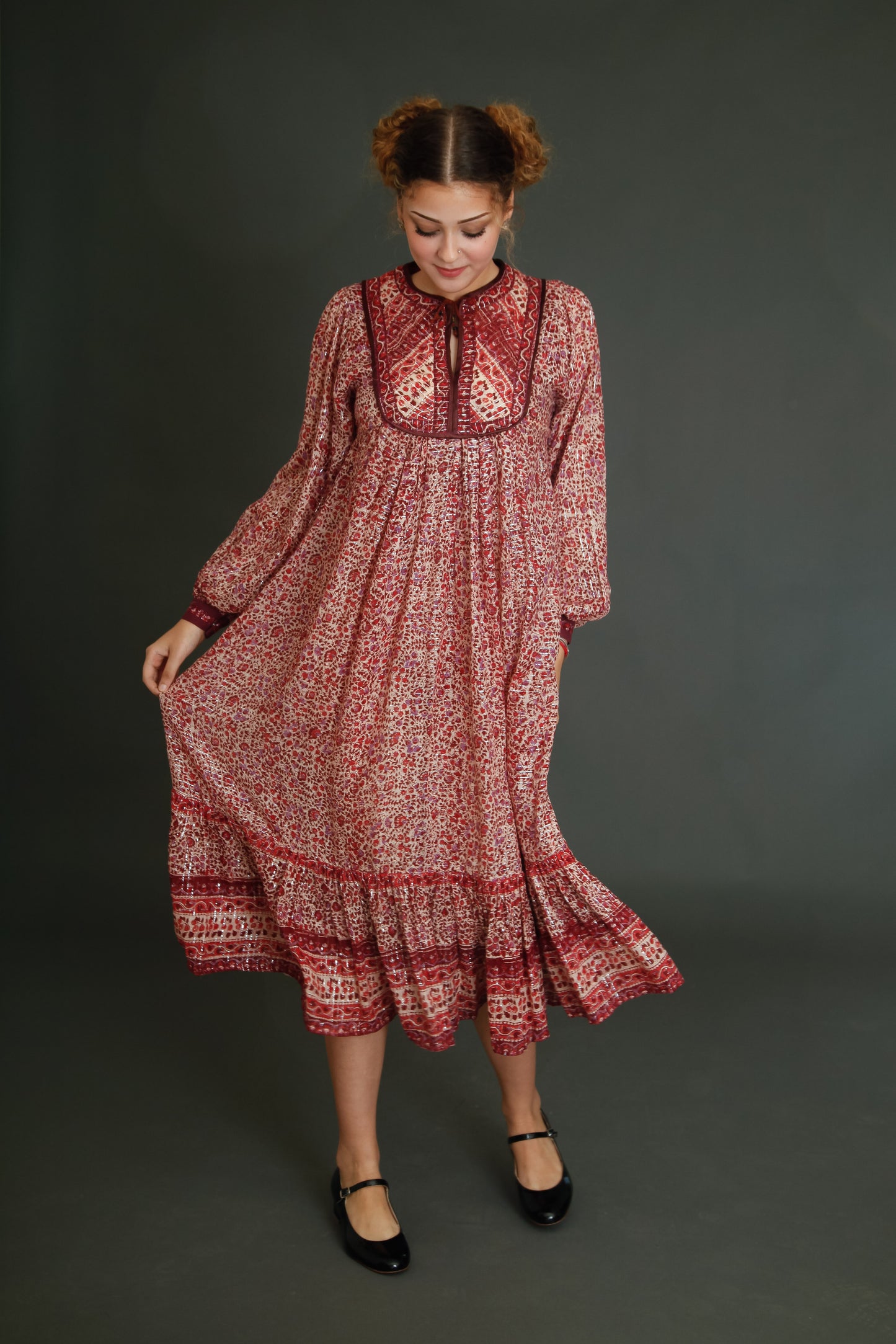 Late 70s Indian Gauze Dress