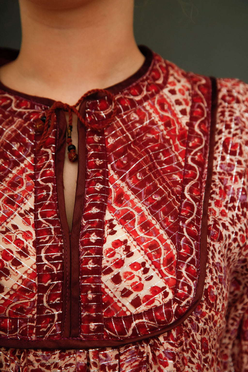Late 70s Indian Gauze Dress