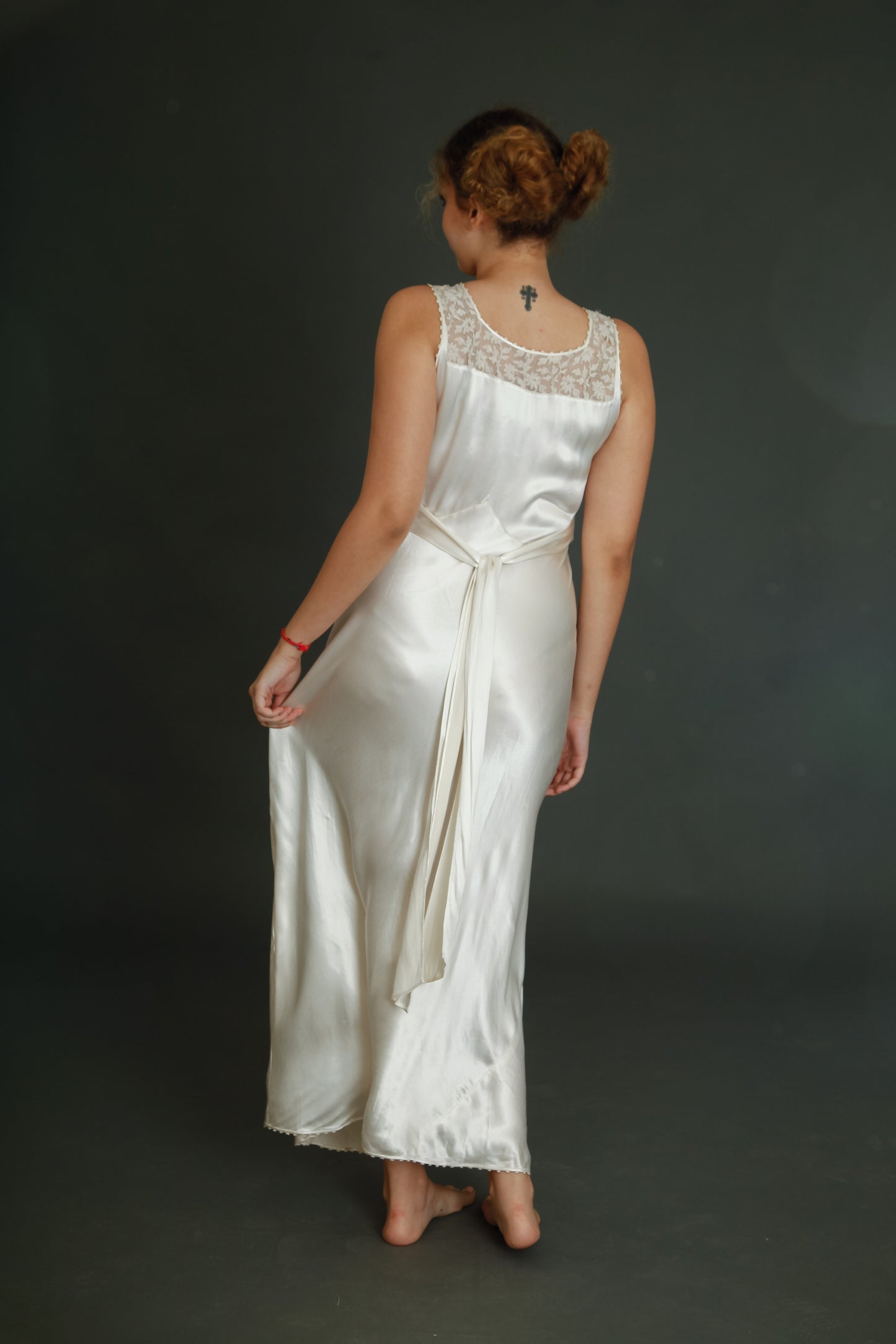 1930 Silk Satin Nightgown