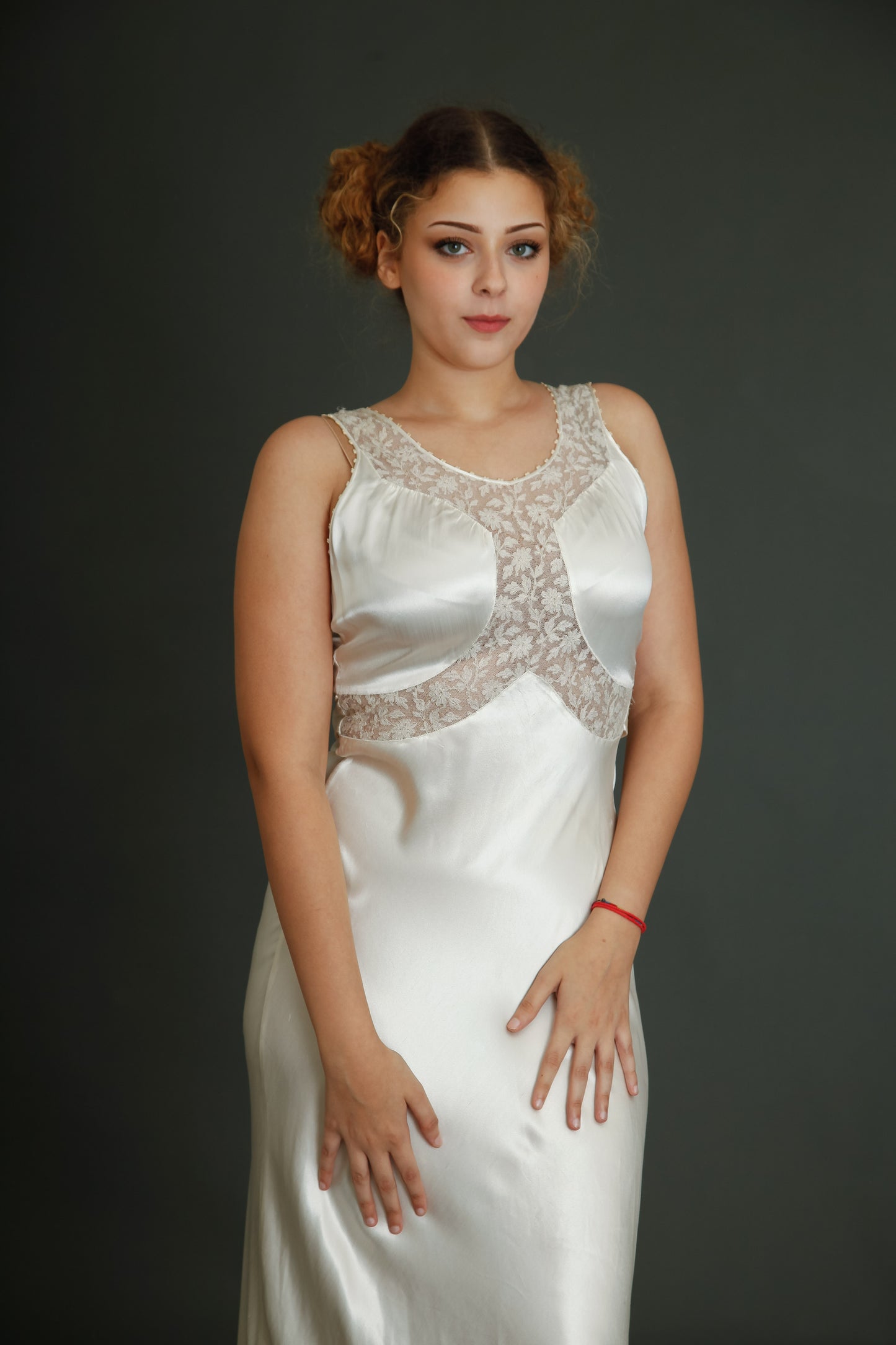 1930 Silk Satin Nightgown