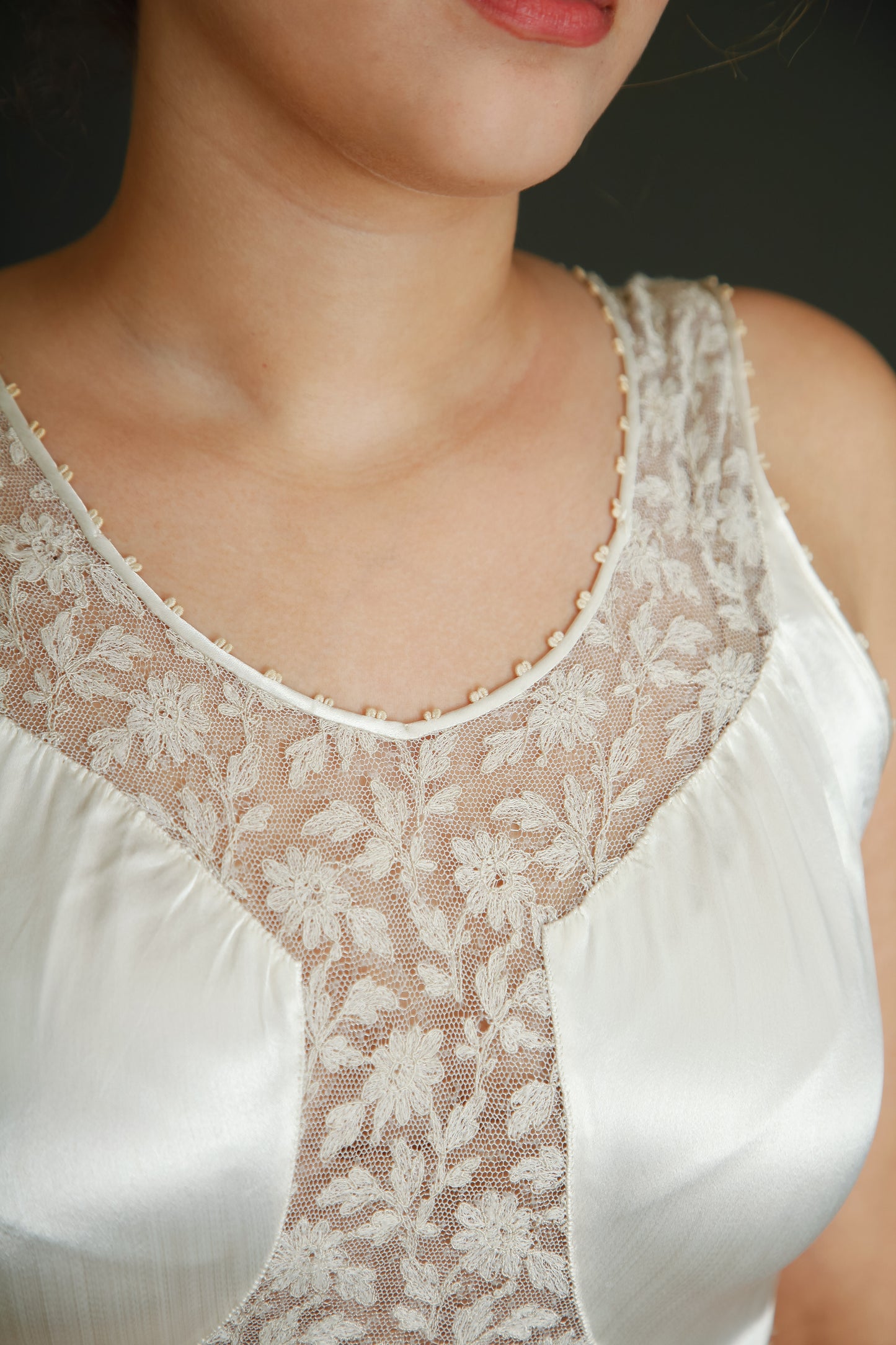 1930 Silk Satin Nightgown