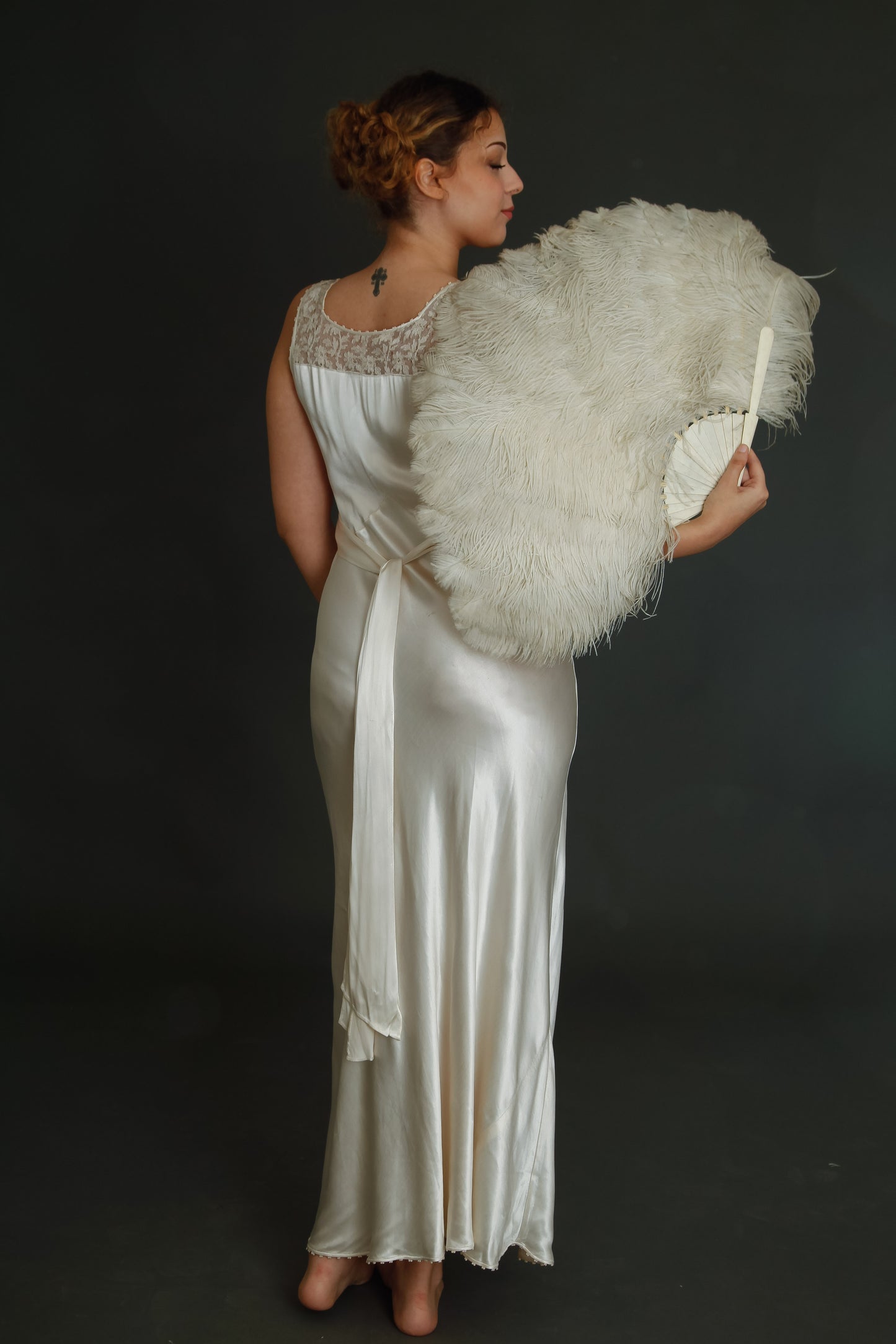 1930 Silk Satin Nightgown