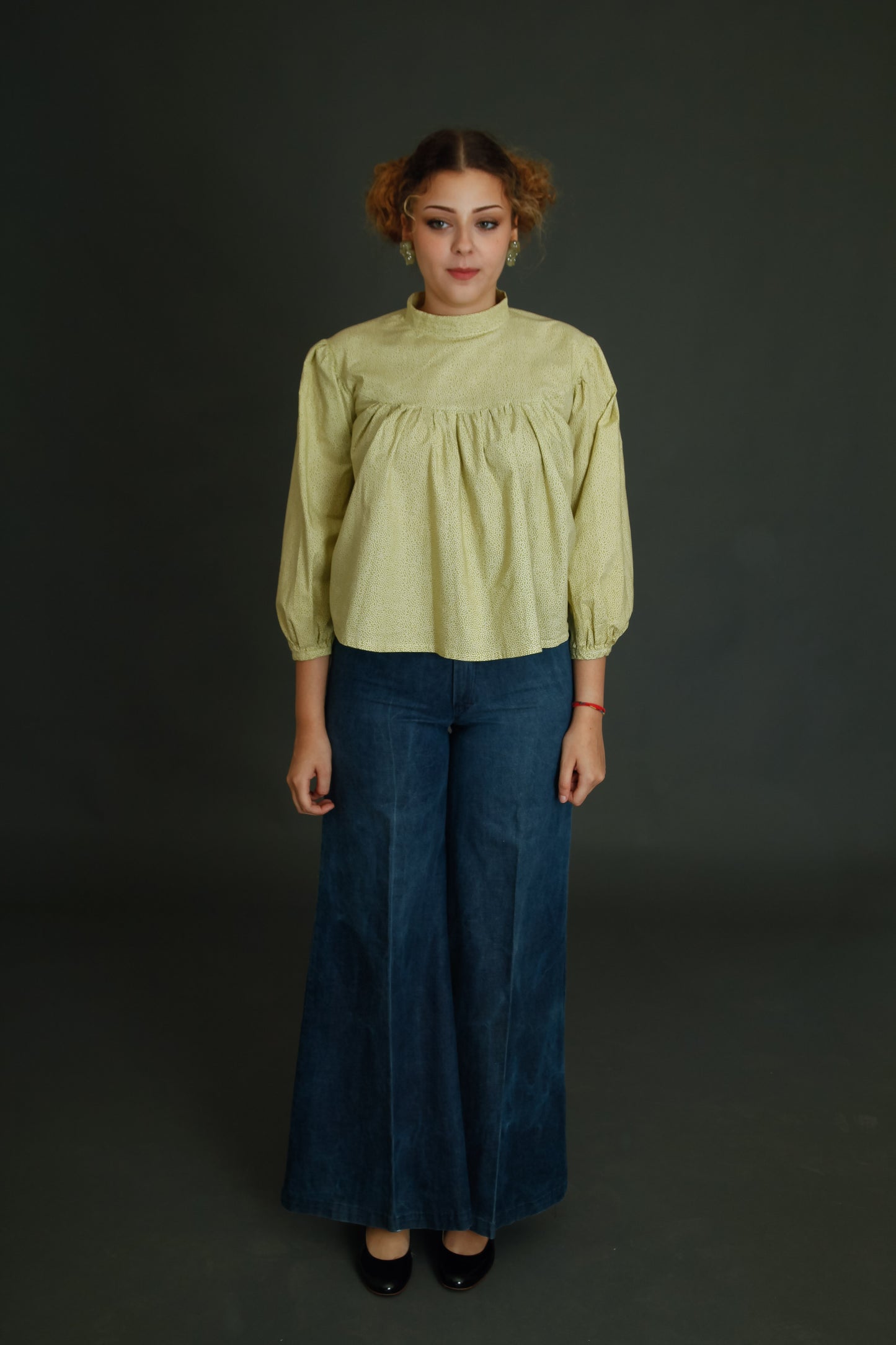 1980 Theatrical Cotton Blouse