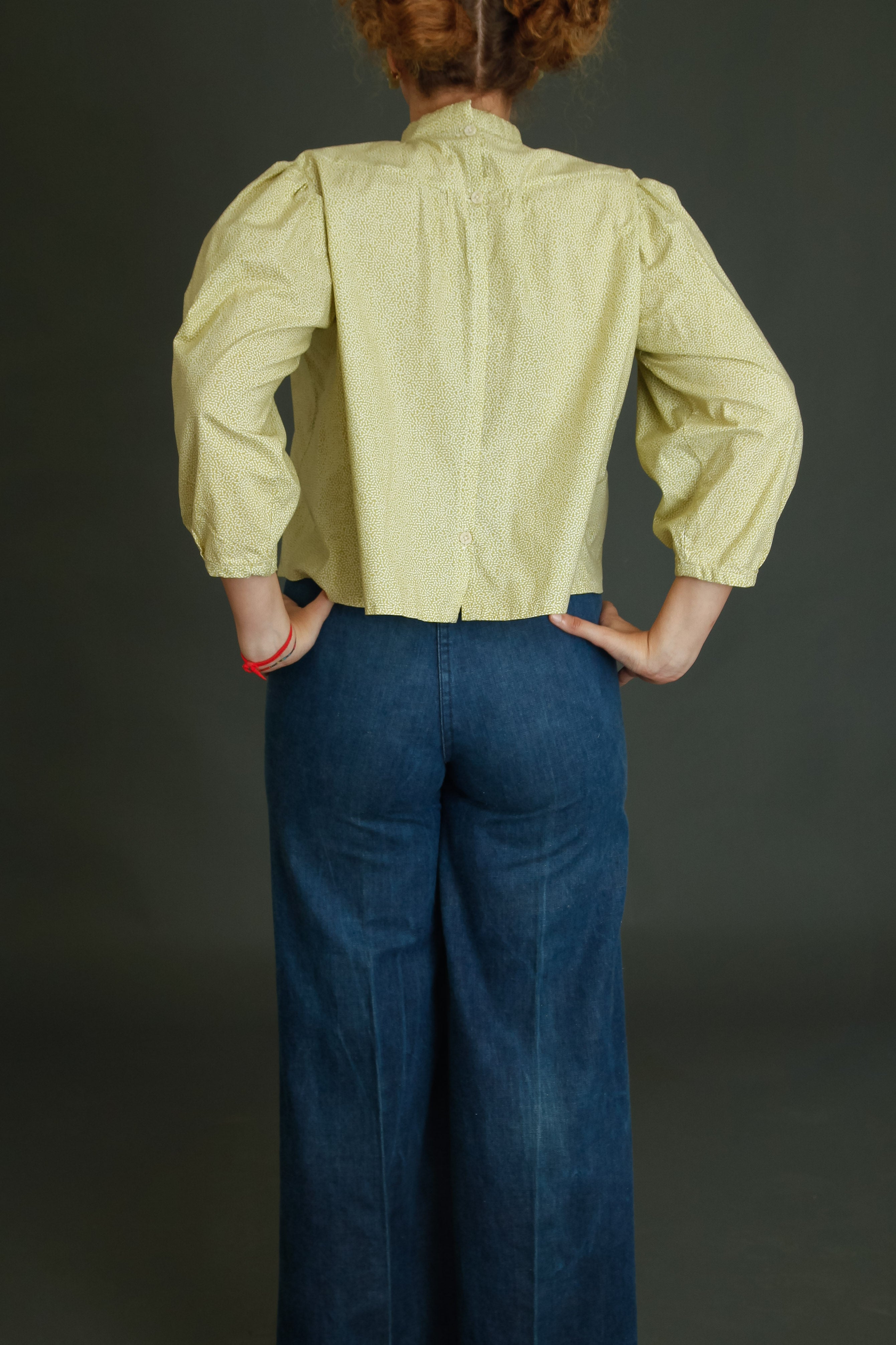1980 Theatrical Cotton Blouse