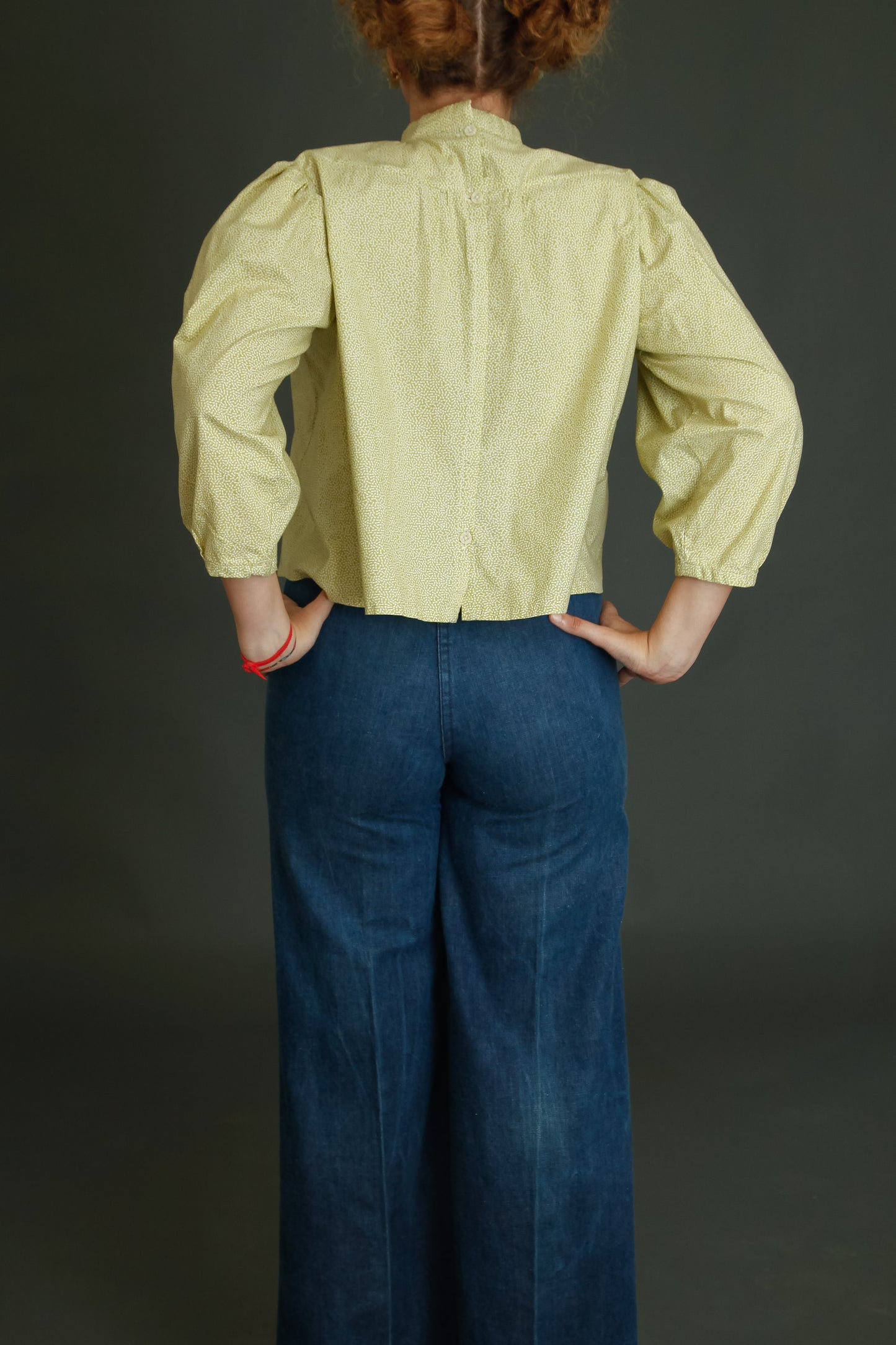 1980 Theatrical Cotton Blouse