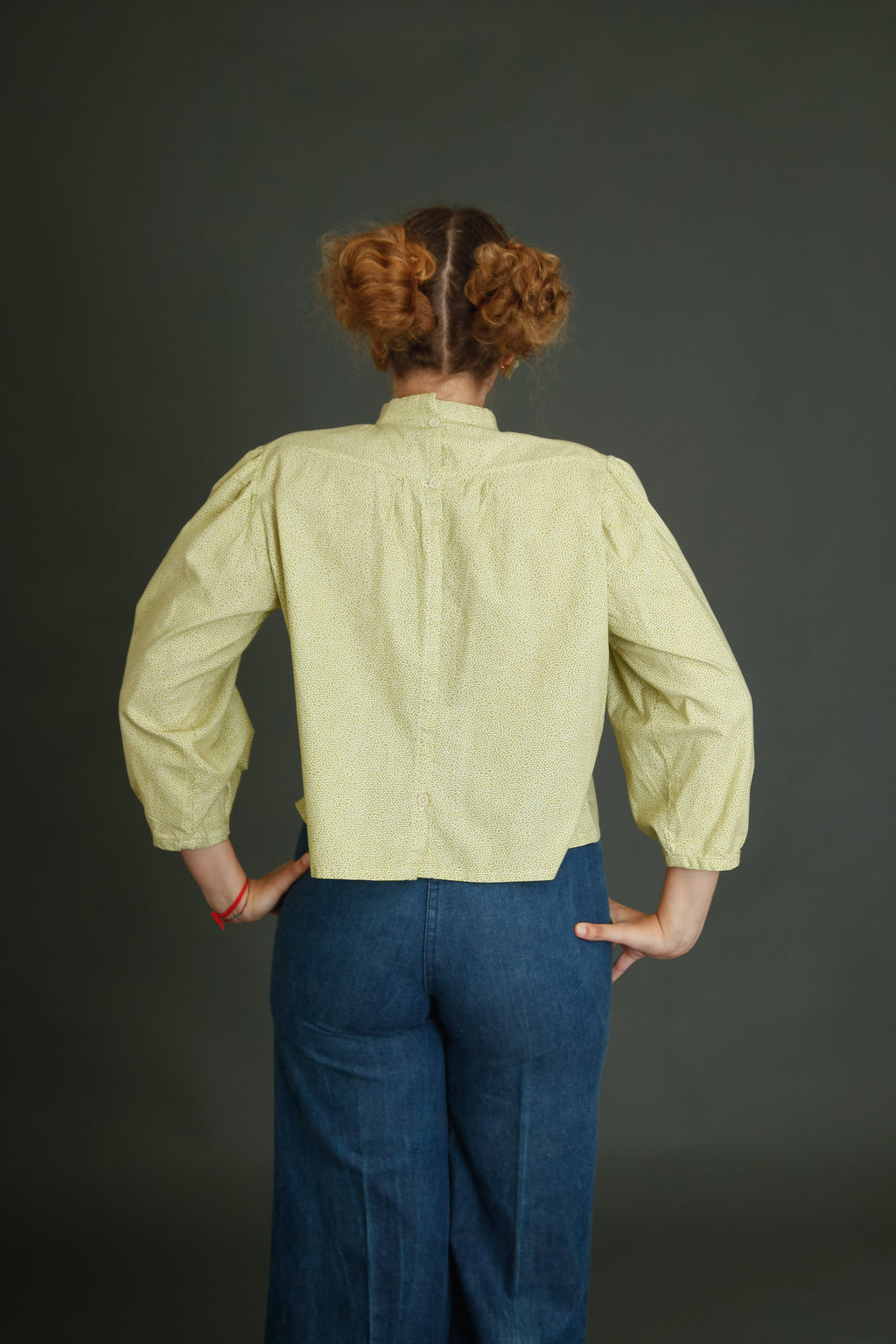 1980 Theatrical Cotton Blouse