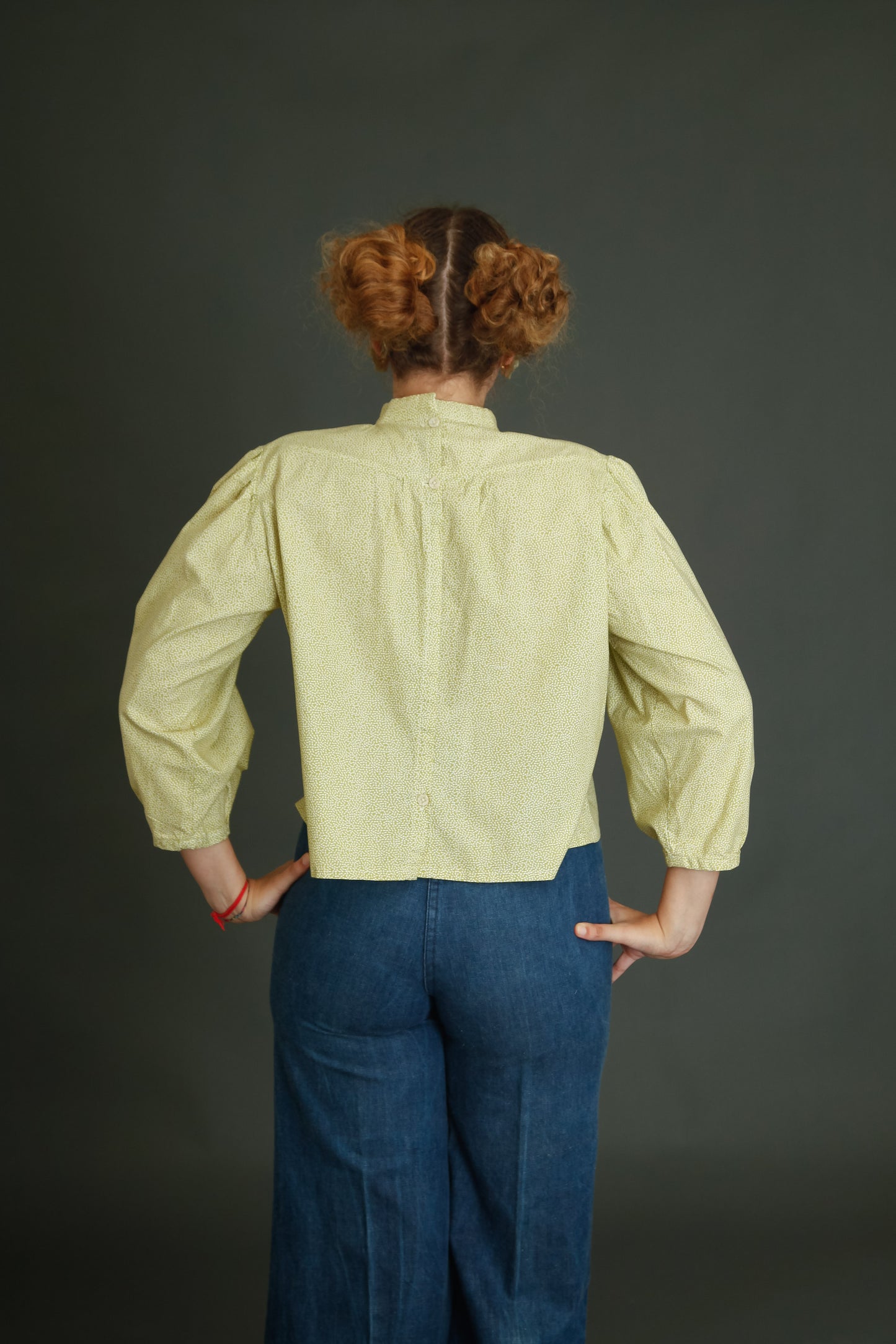1980 Theatrical Cotton Blouse