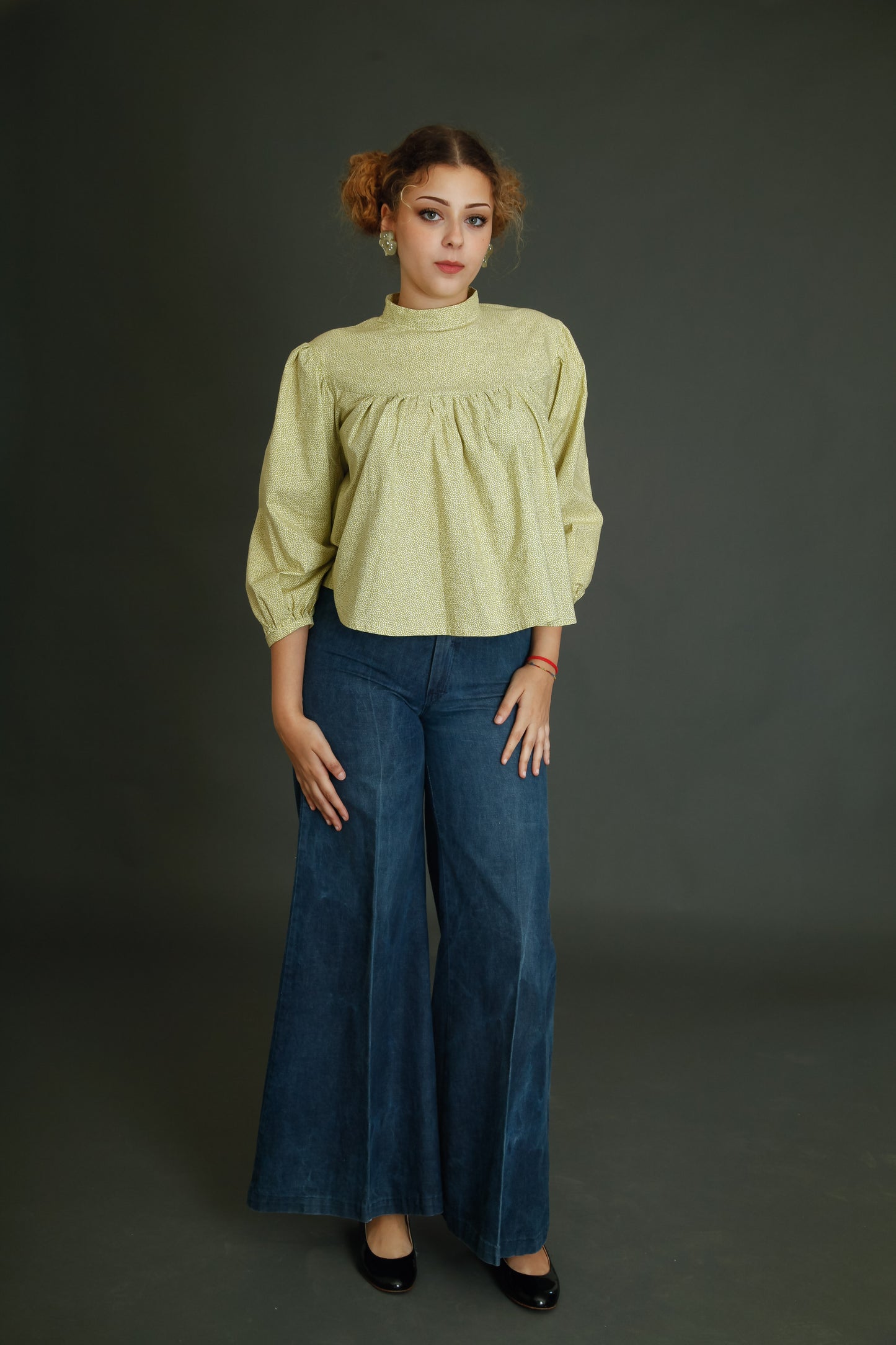 1980 Theatrical Cotton Blouse