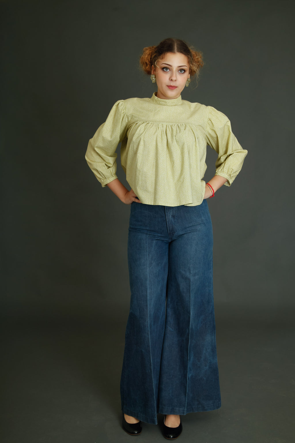 1980 Theatrical Cotton Blouse