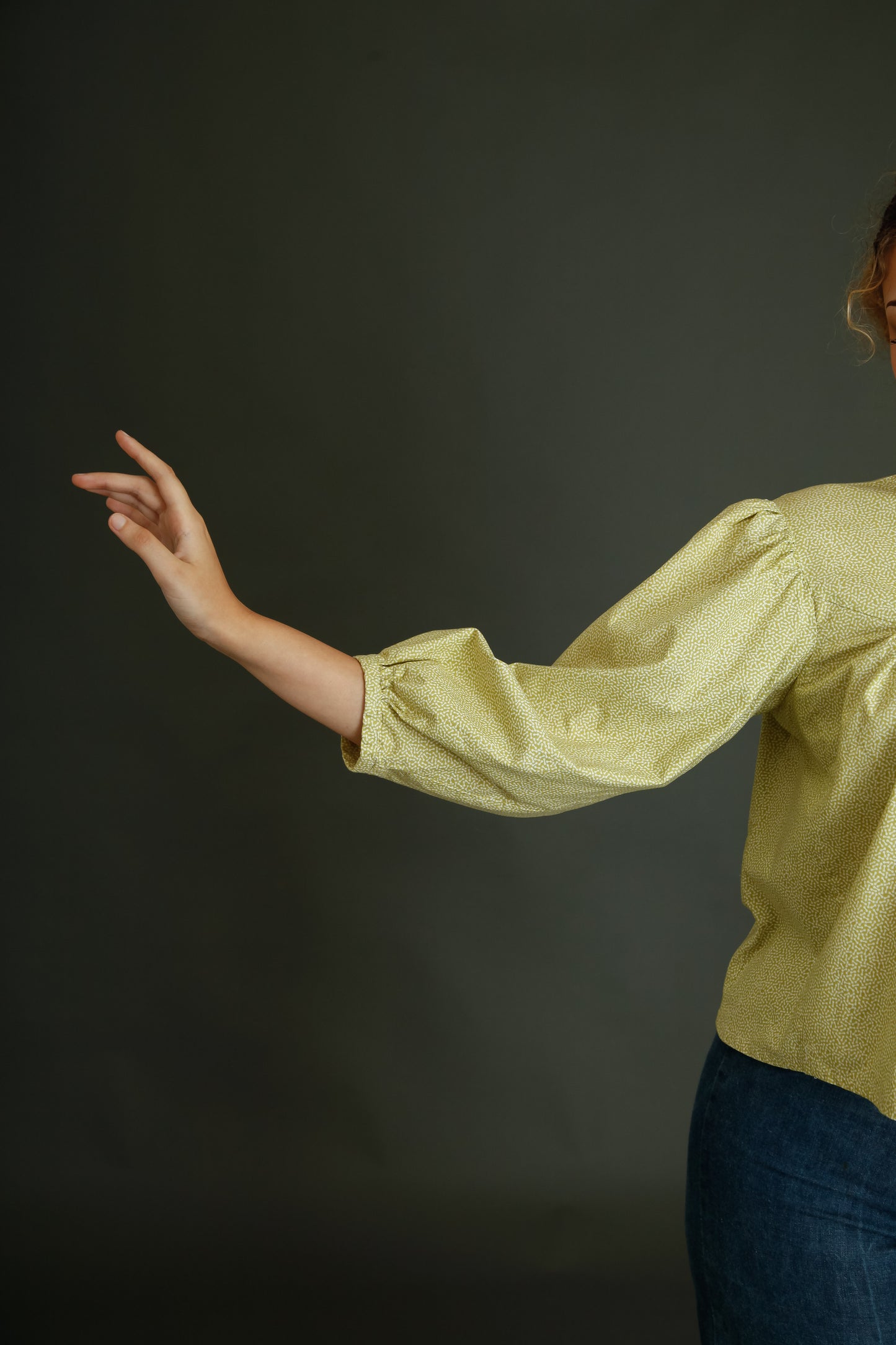 1980 Theatrical Cotton Blouse
