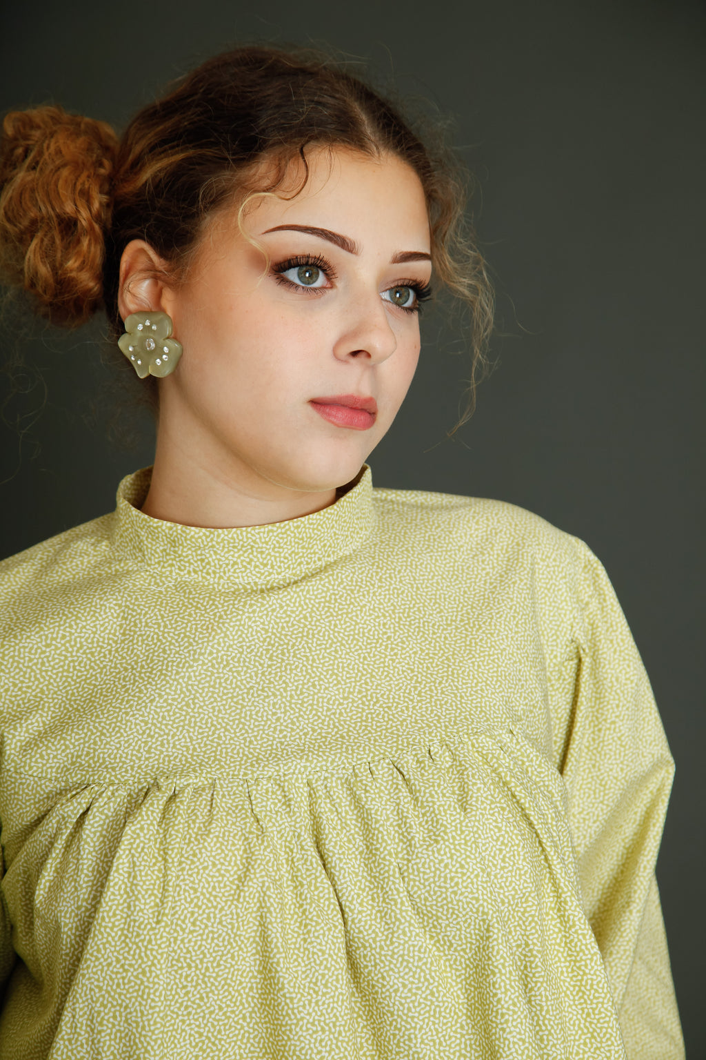 1980 Theatrical Cotton Blouse