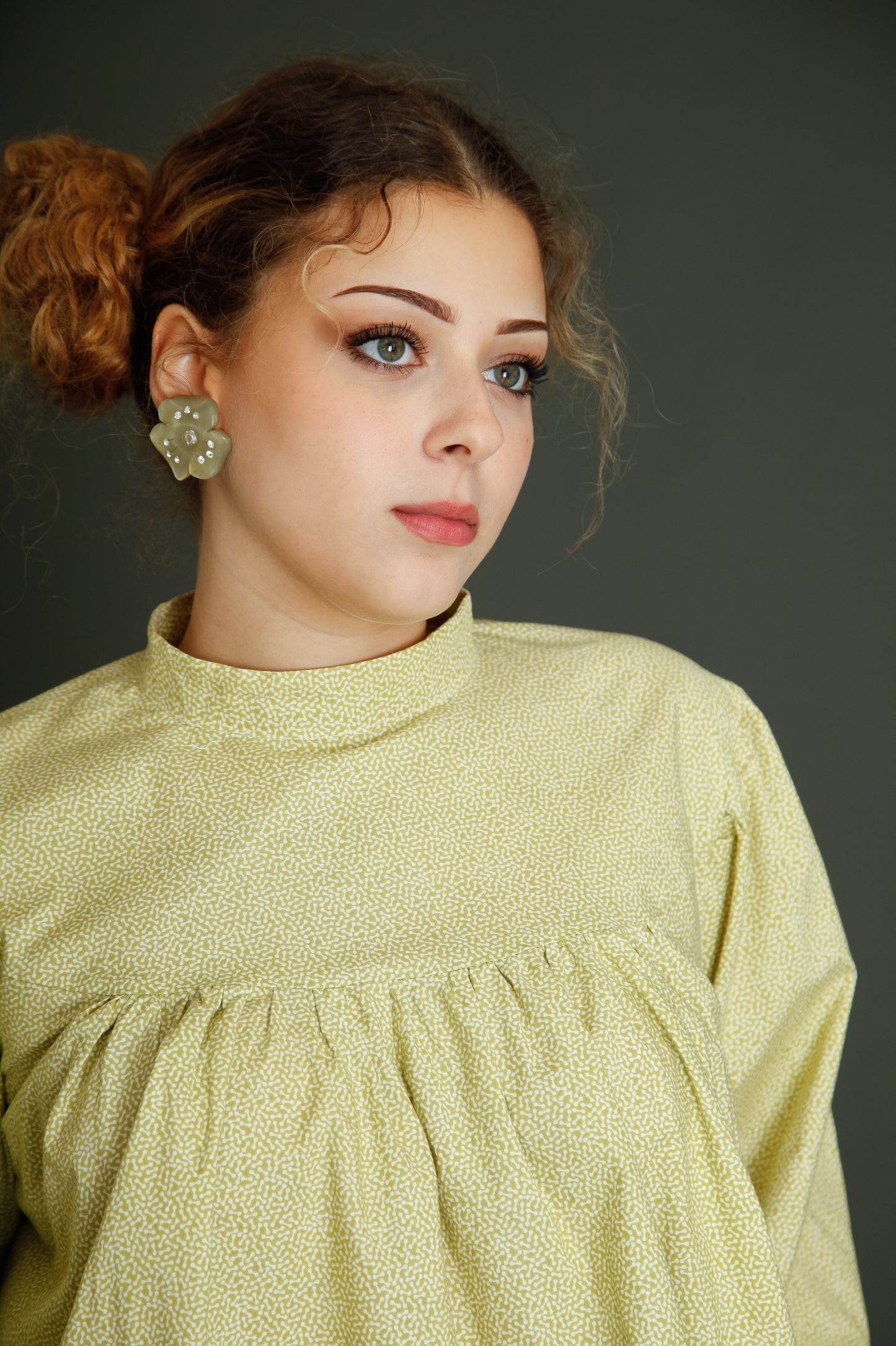 1980 Theatrical Cotton Blouse