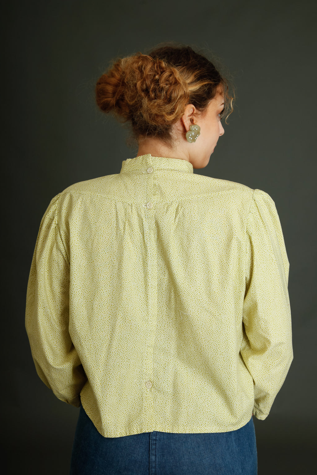 1980 Theatrical Cotton Blouse