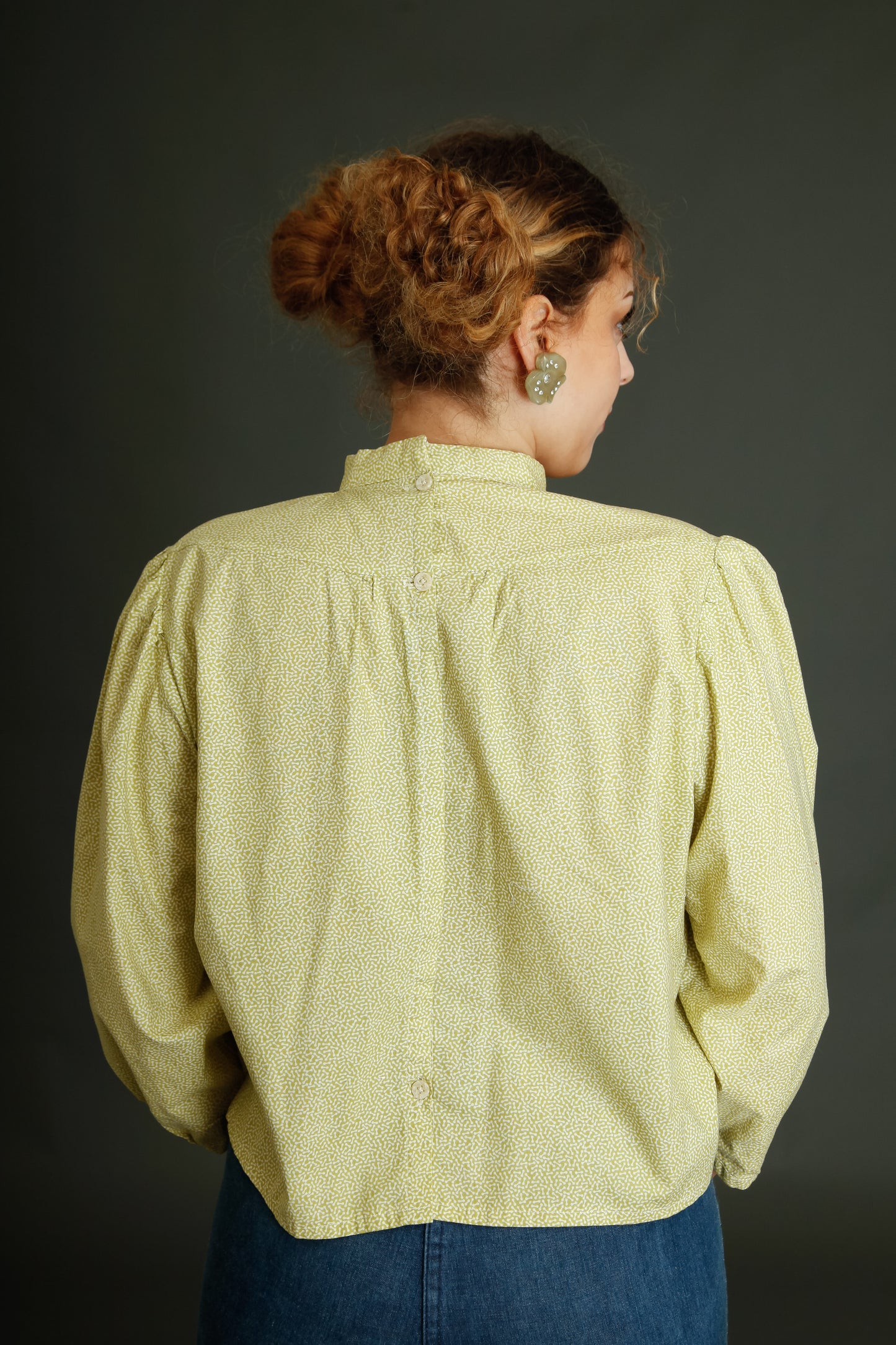 1980 Theatrical Cotton Blouse